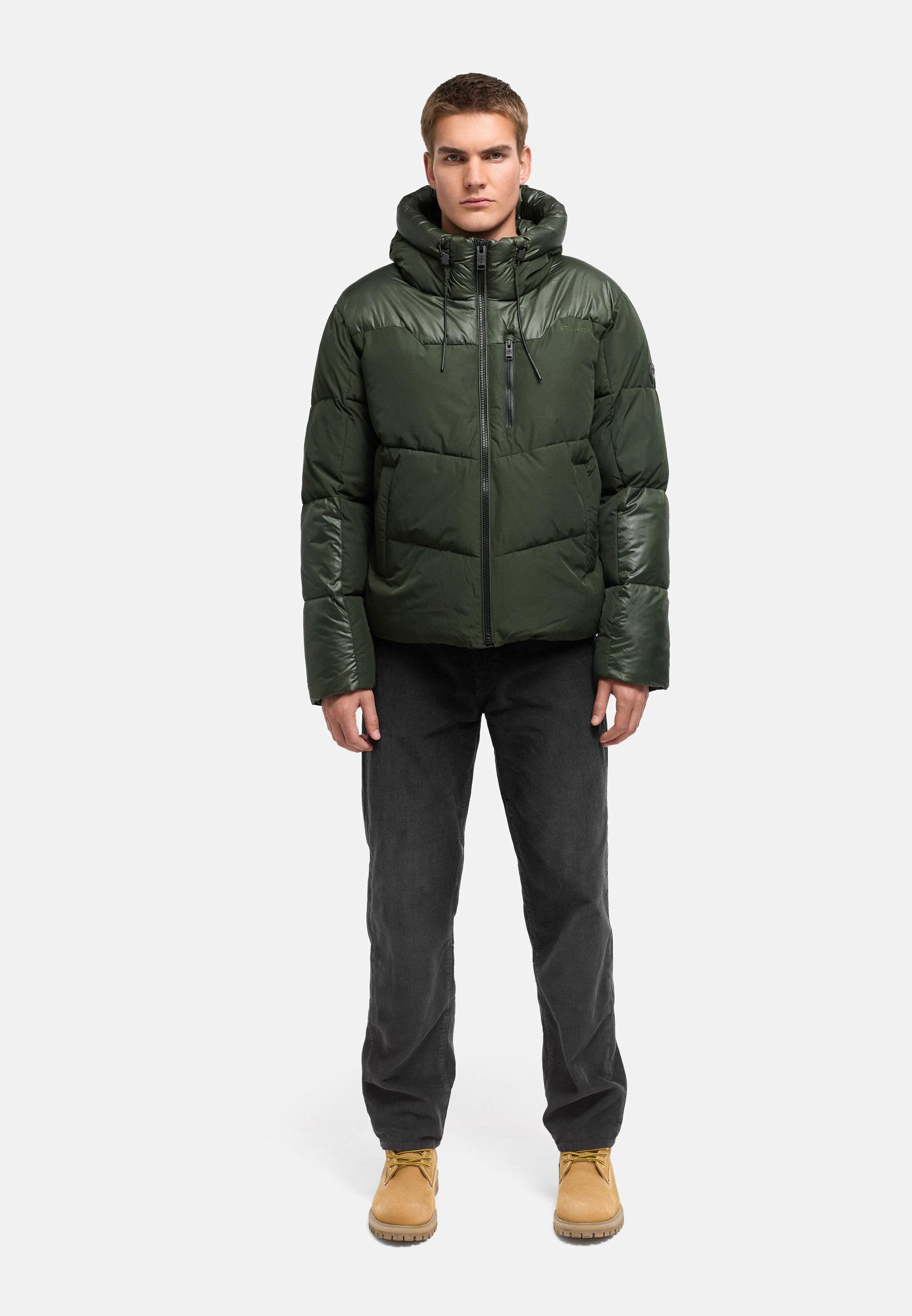 Stone Harbour Steppjacke »Kiaan XX« mit Kapuze Warme Herren Winterjacke in Materialmix
