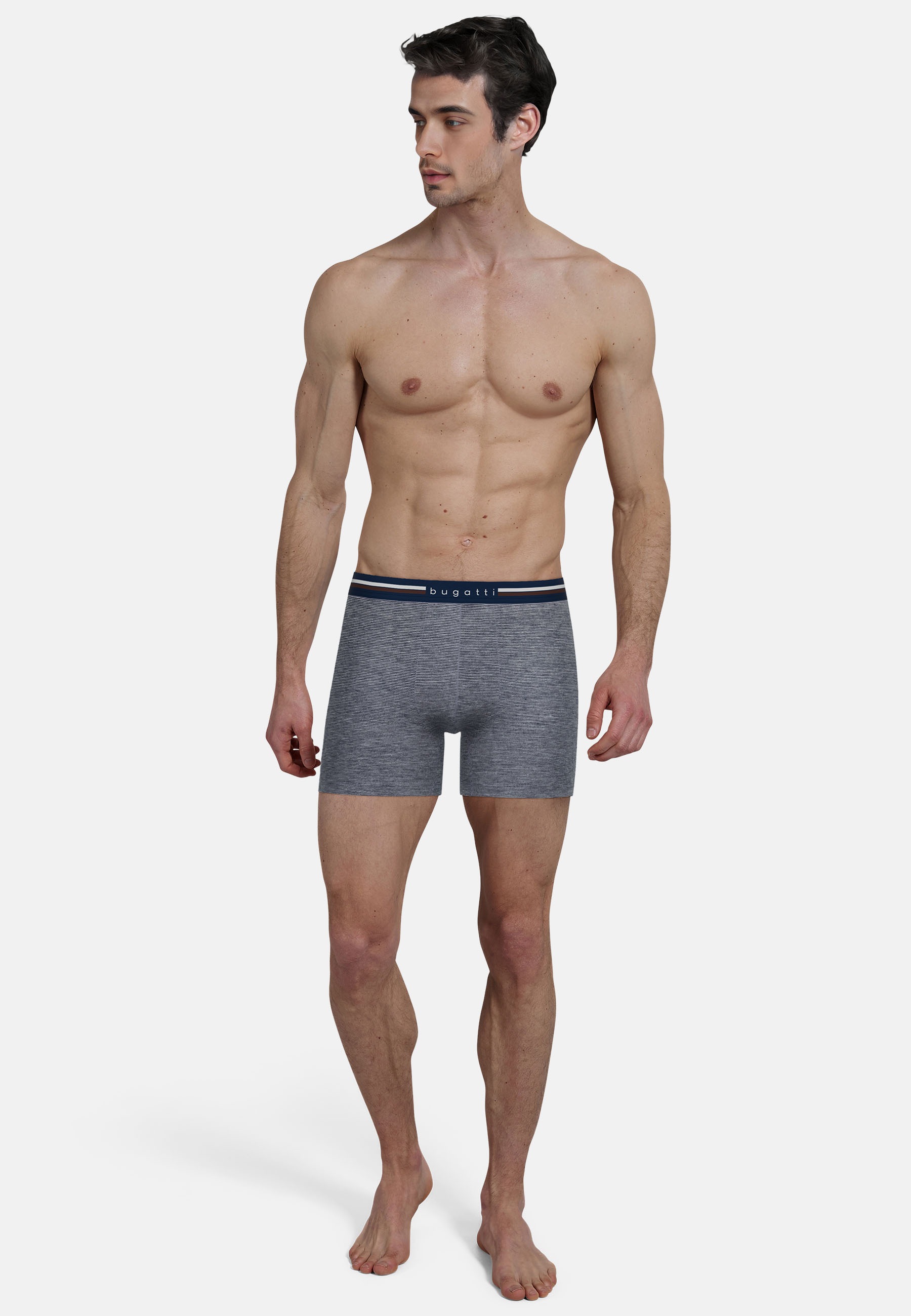 Thumbnail - bugatti Retro Pants "Rom", bequem, lang, eng, feuchtigkeitsregulierend, Baumwollmix, elastisch