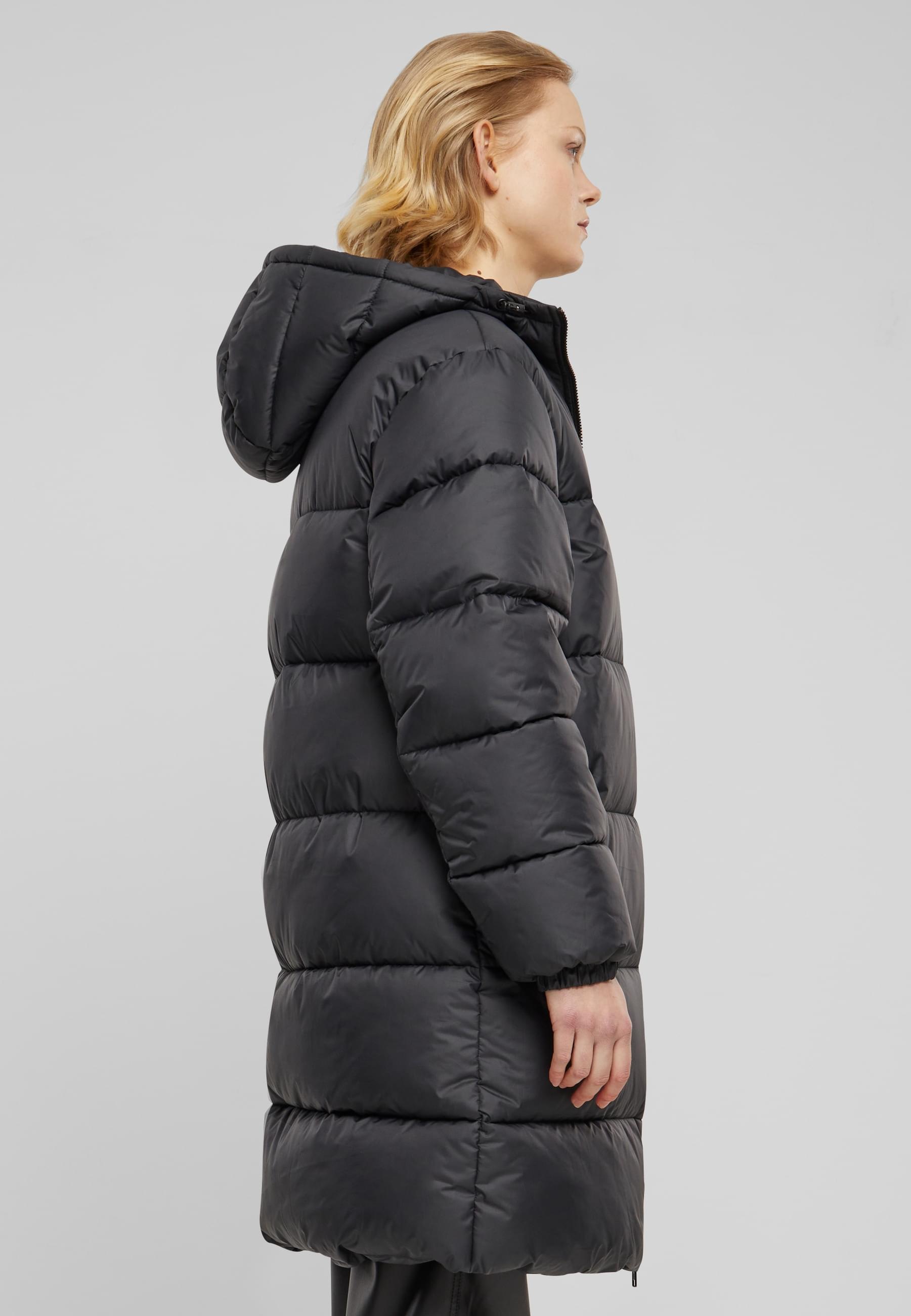 URBAN CLASSICS Winterjacke »Urban Classics Ladies Long Puffer Coat«, (1 St.), mit Kapuze