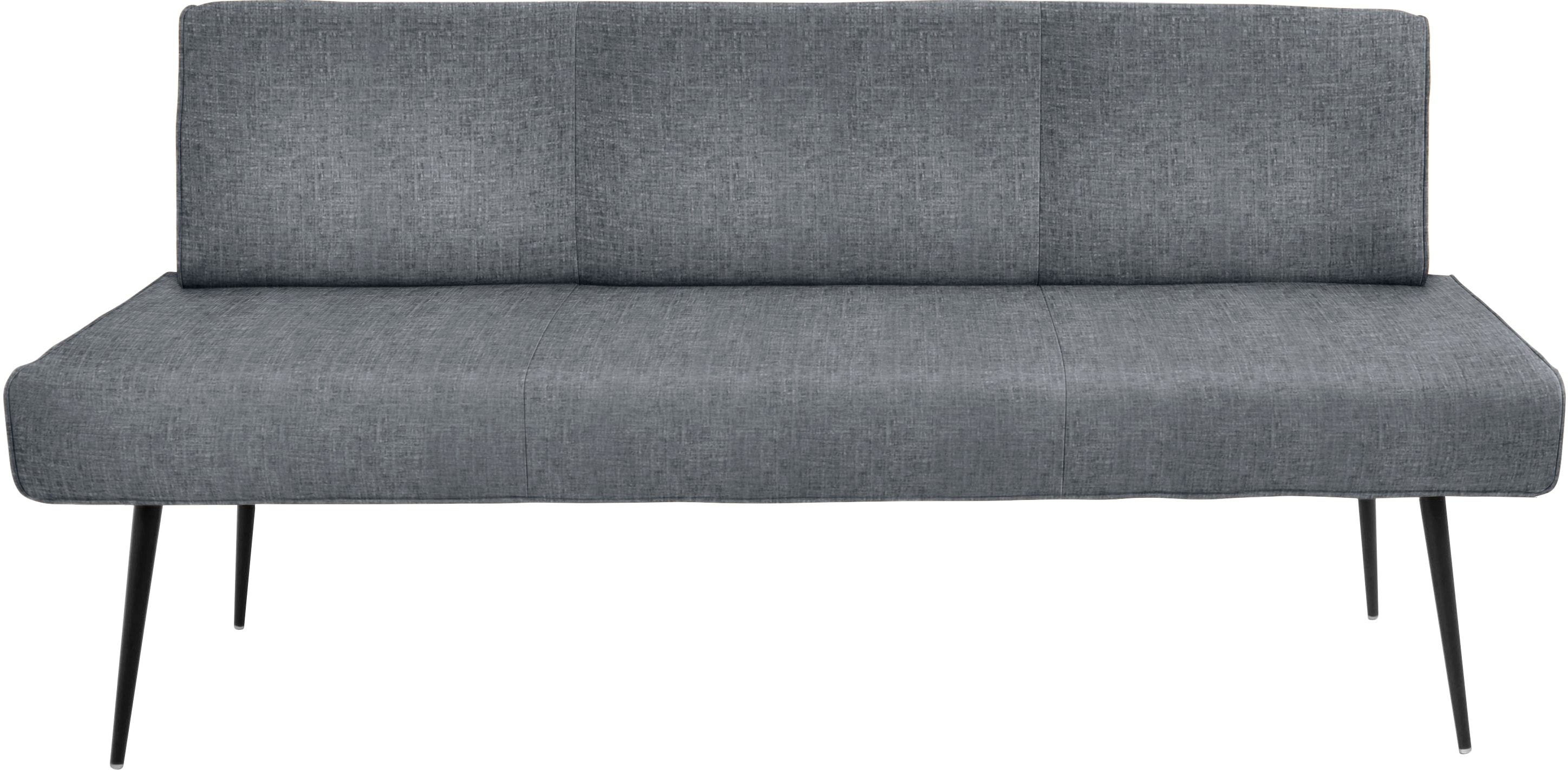 K+W Komfort & Wohnen "Giacomo I Polsterbank" Metallfüsse in schwarz, wahlweise in der Breite 200cm oder 177cm