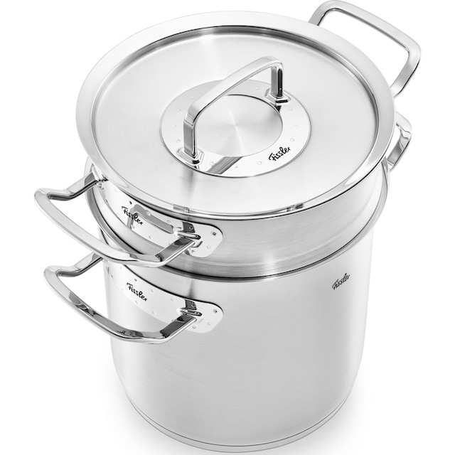 Fissler Kochtopf »ORIGINAL-PROFI COLLECTION®«, Edelstahl 18/10, (3 tlg.),  mit breitem Schüttrand, Kaltmetallgriffen. Made in Germany, Induktion  bestellen | BAUR