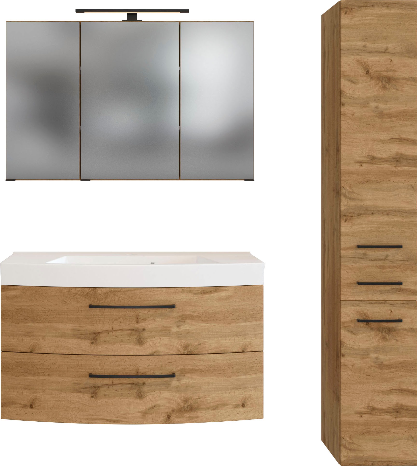 Thumbnail - welltime Badmöbel-Set "Chicago" 3 Stk. tlg.