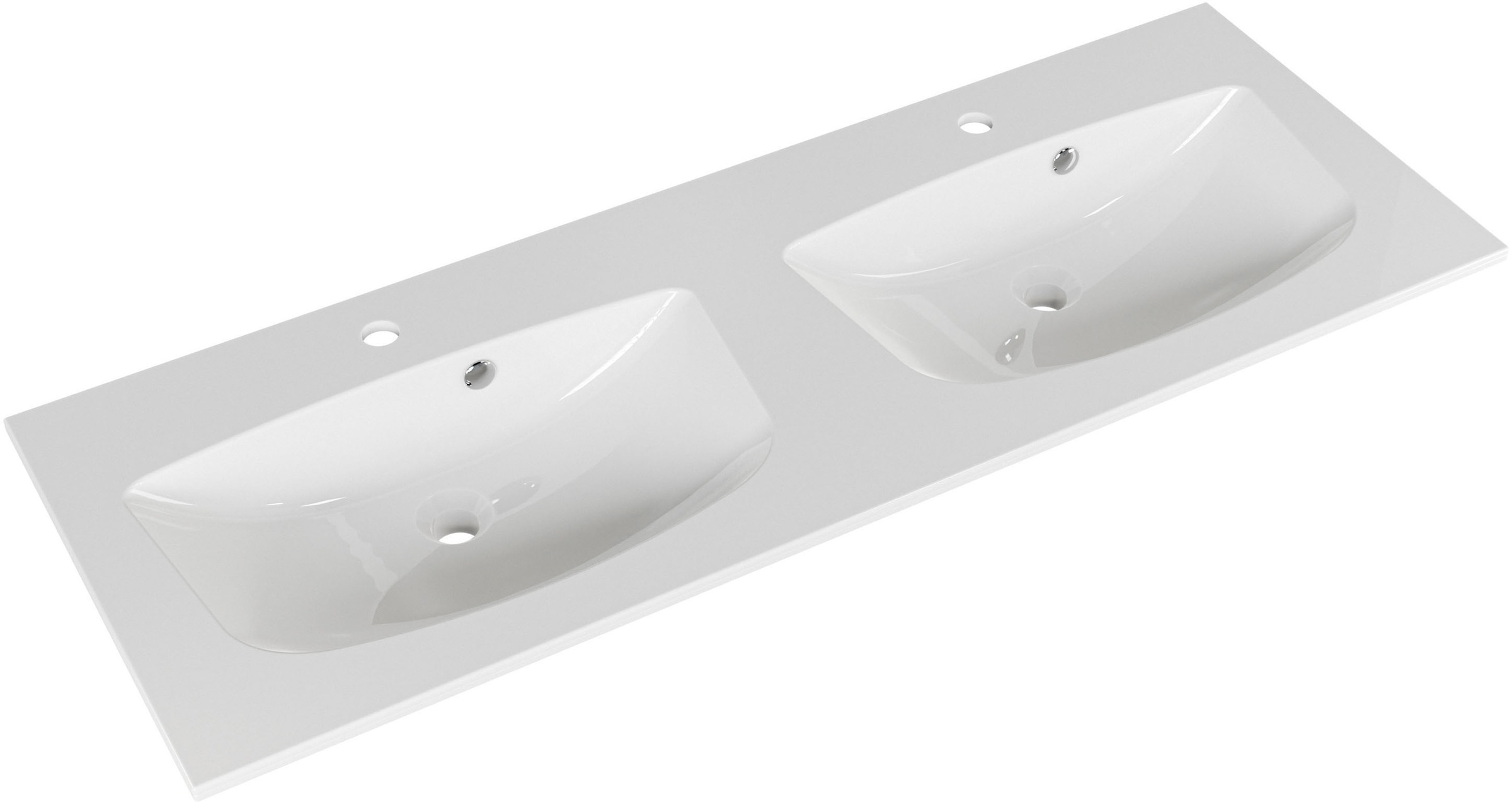 Saphir Waschtisch »Serie 6025 Mineralmarmor-Waschtisch mit Unterschrank, 132 cm breit«, Doppel-Waschplatz mit 4 Schubladen, hängend, verschiedene Ausführungen