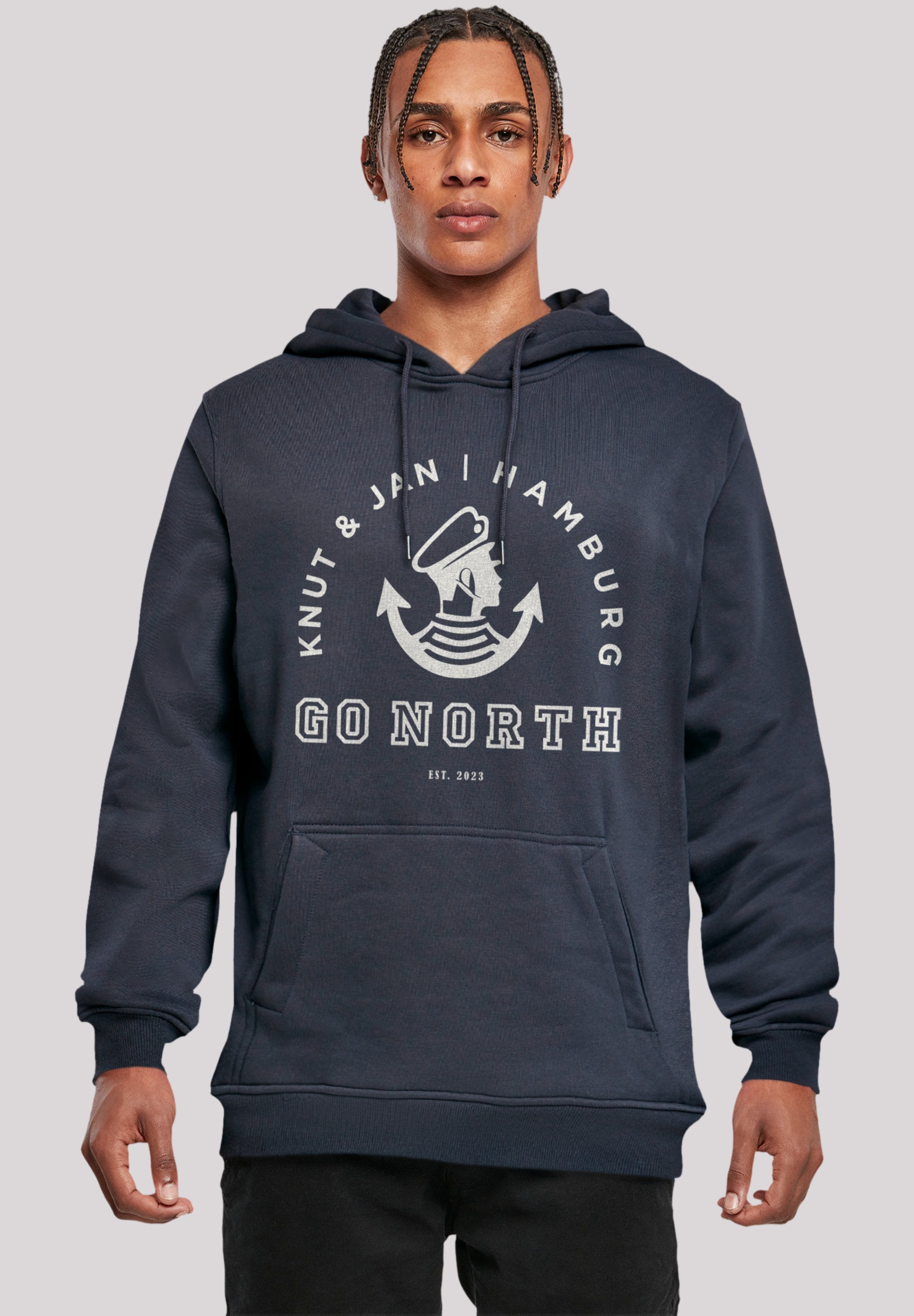 F4NT4STIC Kapuzenpullover "Go North Logo", Print