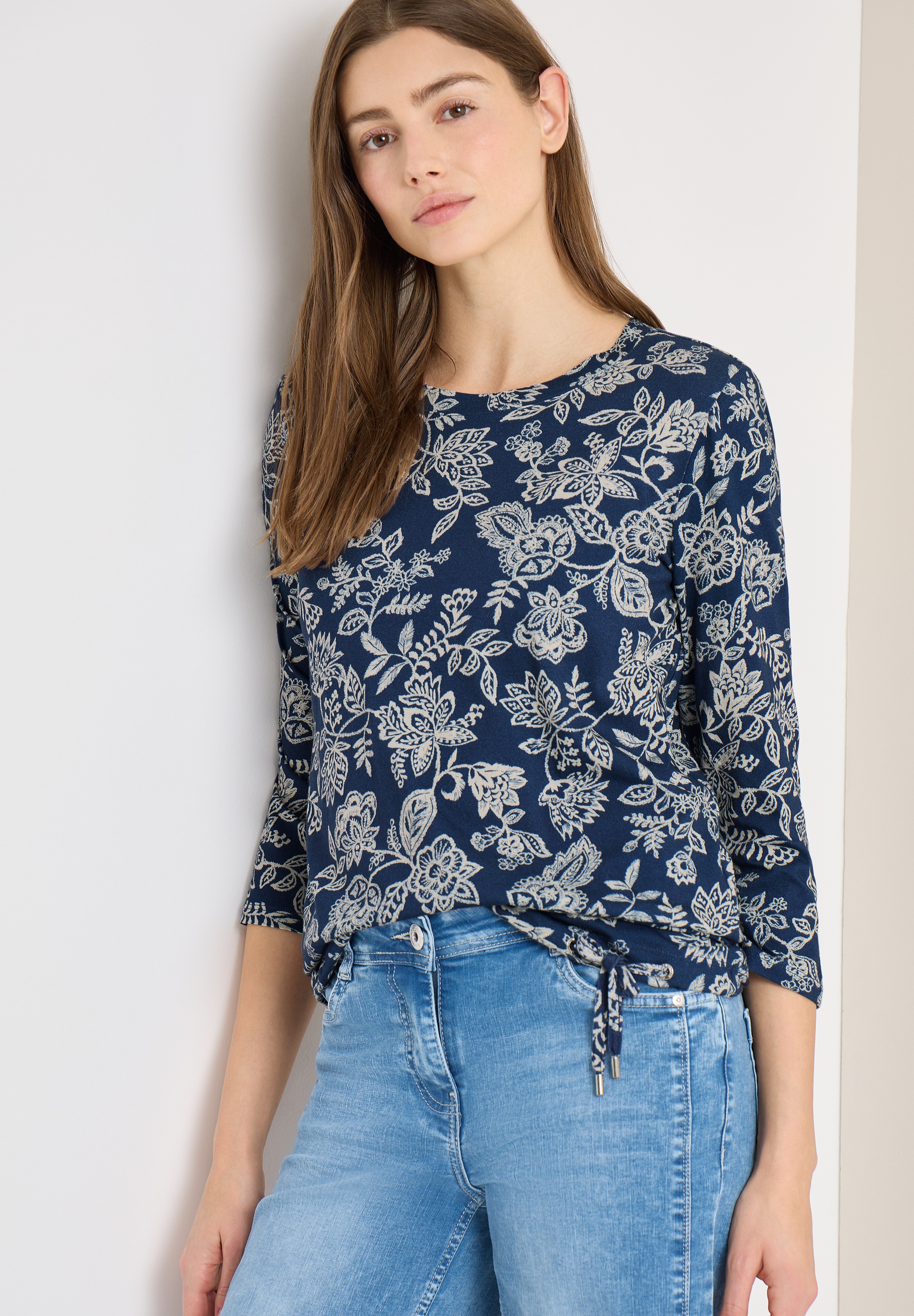 Cecil Langarmshirt im soften Baumwoll-Mix günstig online kaufen