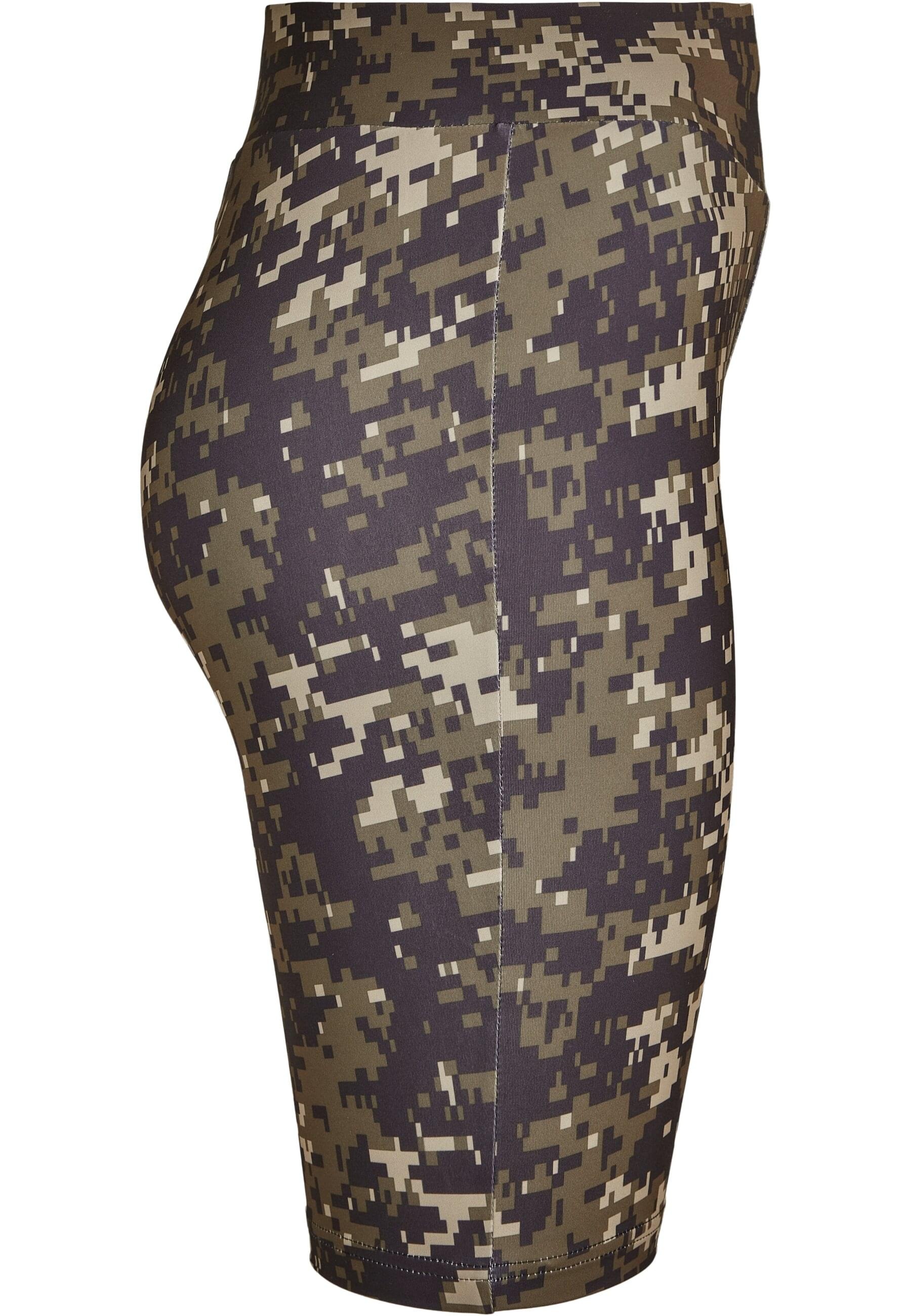 URBAN CLASSICS Stoffhose »Urban Classics Damen Ladies High Waist Camo Tech Cycle Shorts«, (1 tlg.)
