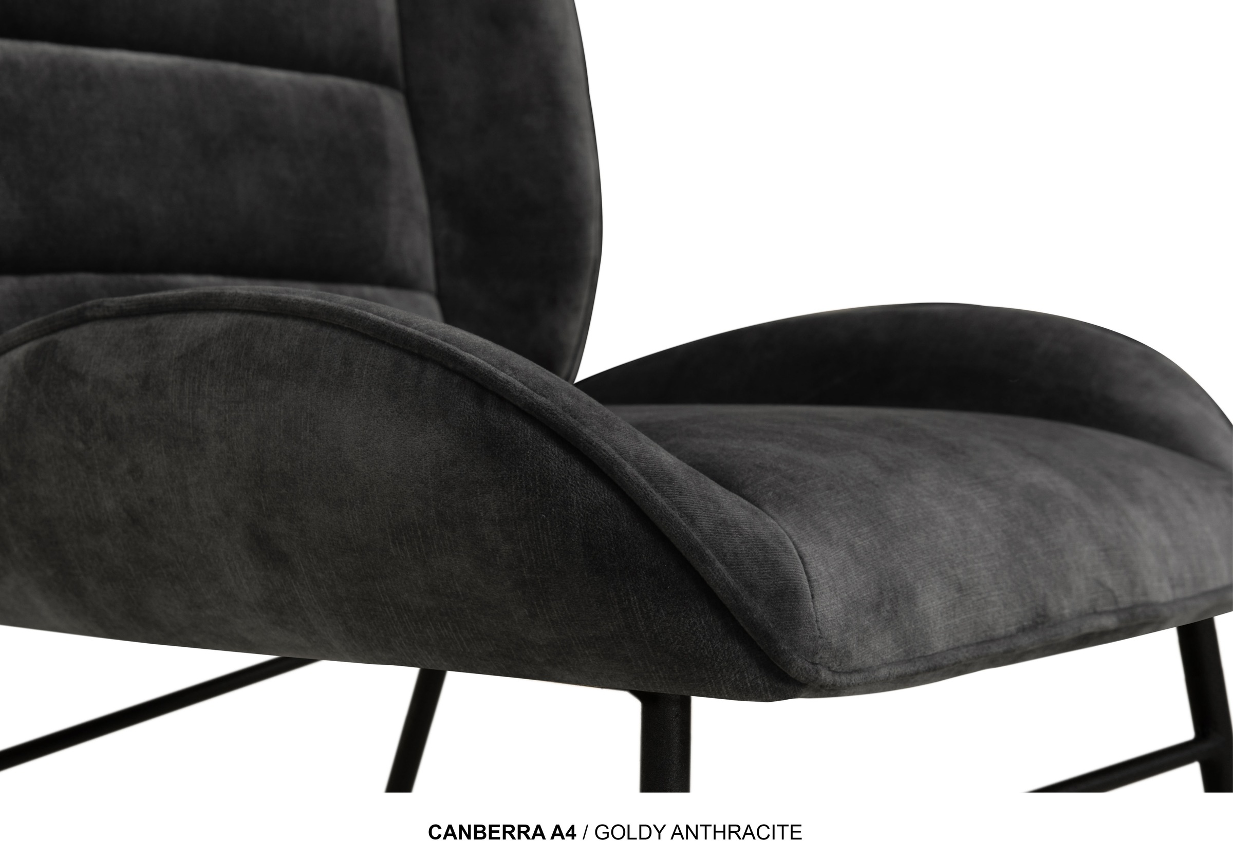 OMG Design Esszimmerstuhl »Canberra« (Set) 1 Stk.Esszimmerstuhl, pflegeleichter Samtvelour Bezug