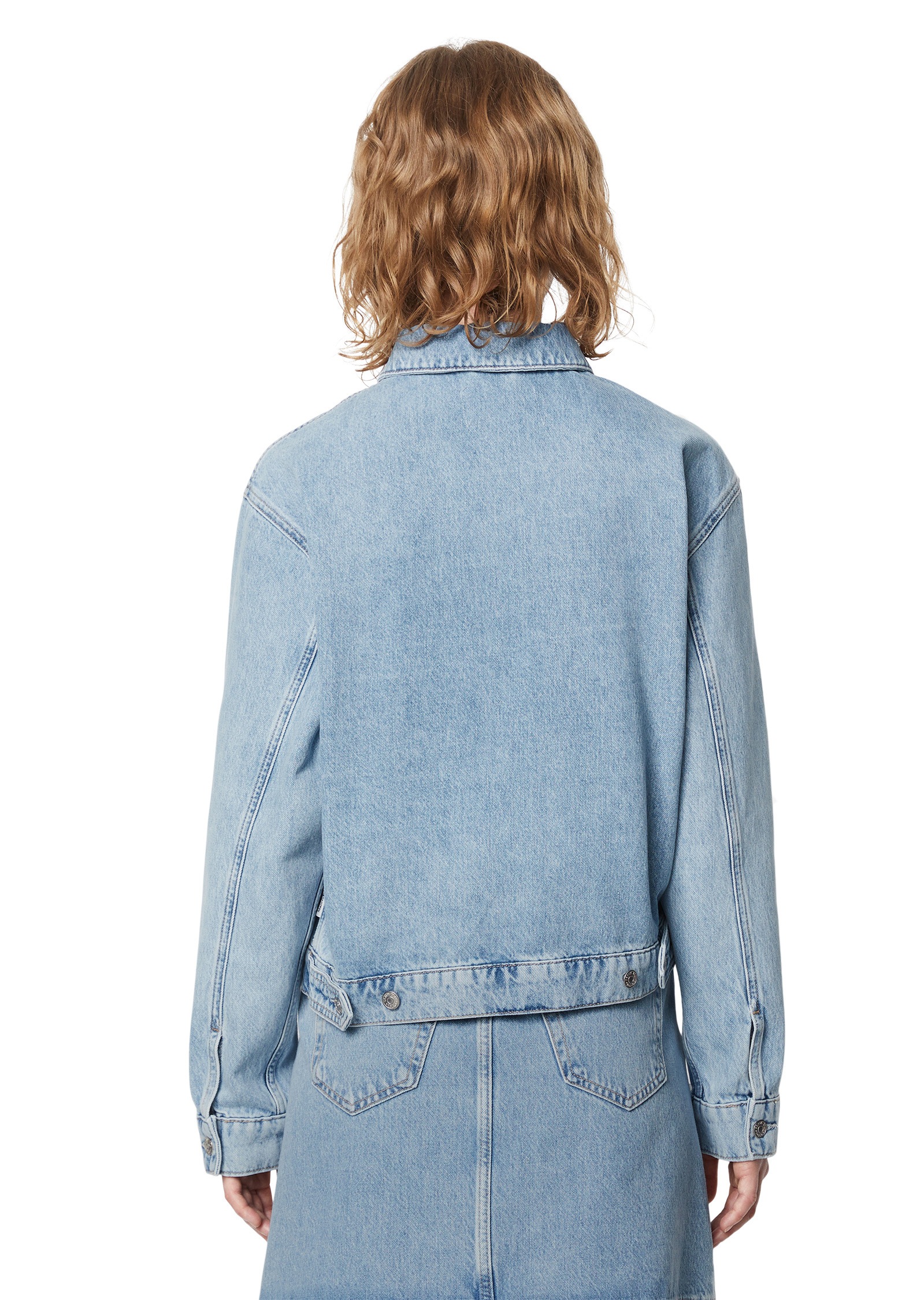 Marc O'Polo DENIM Jeansjacke »aus Rigid-Denim«, ohne Kapuze