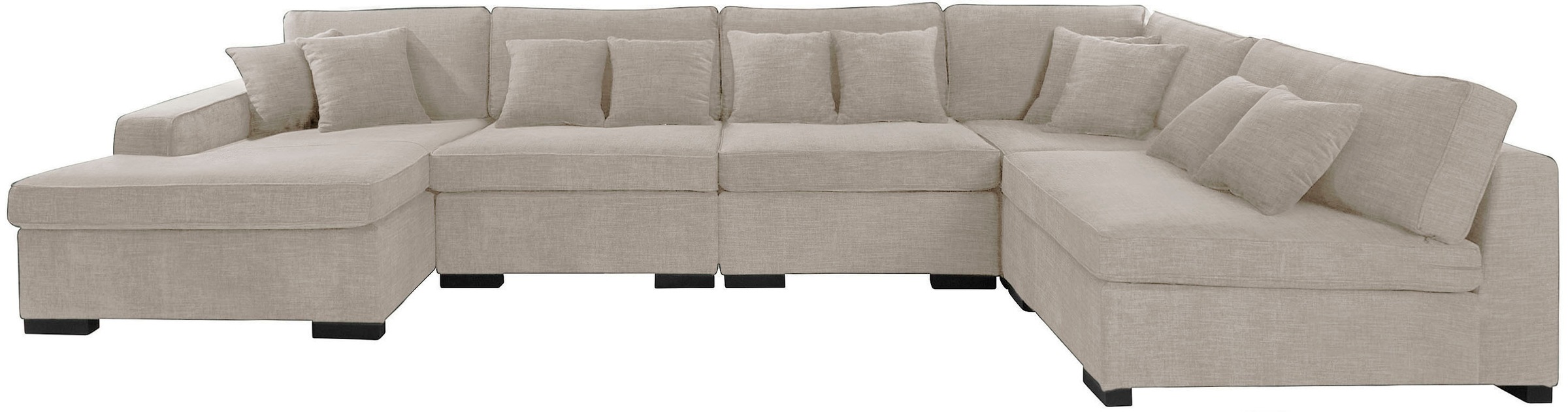 Guido Maria Kretschmer Home&Living Wohnlandschaft »Skara U-Form«, Lounge-Sofa mit Federkernpolsterung, in vielen Bezugsvarianten