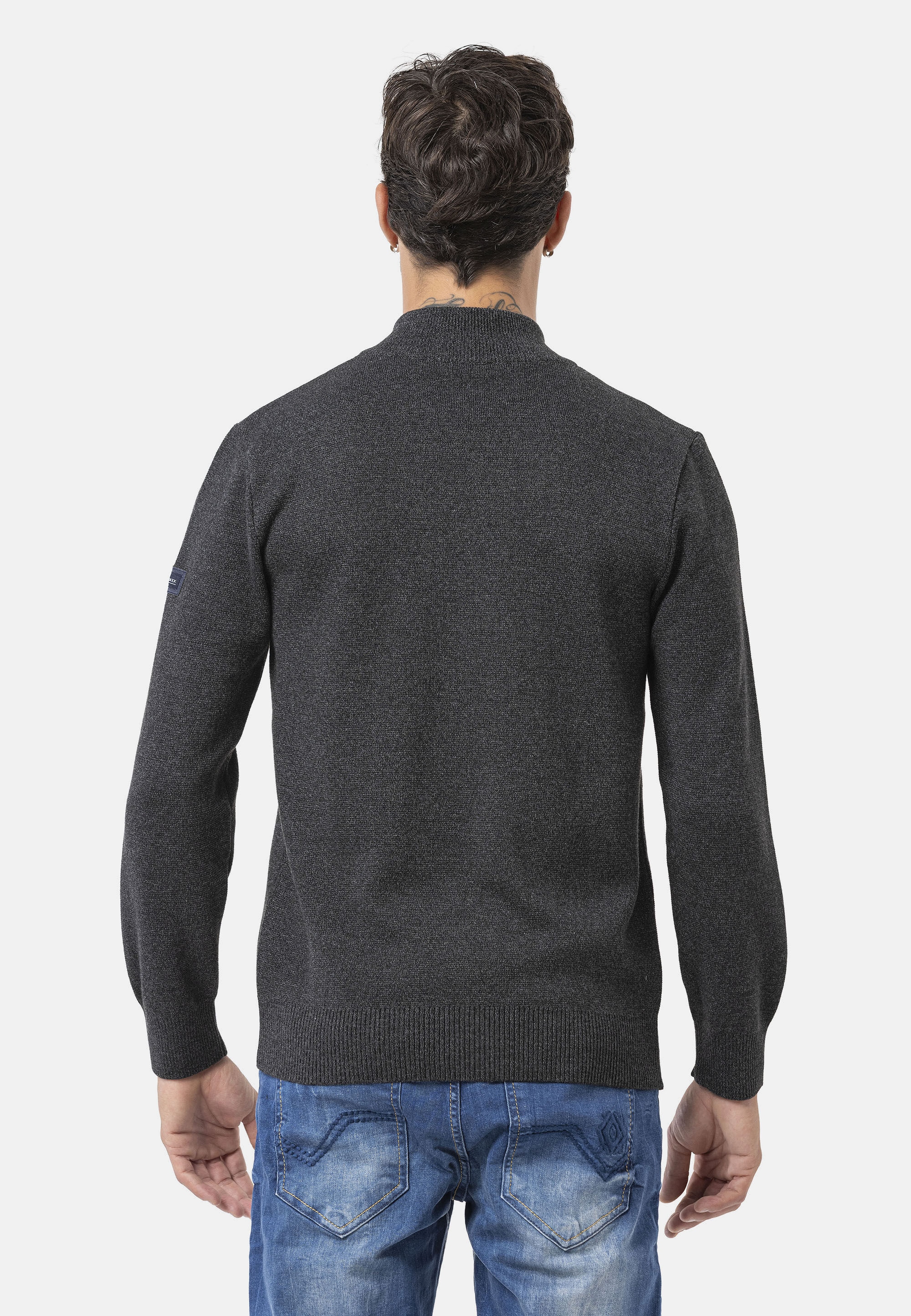 Cipo & Baxx Strickpullover »CP290« 1 Stk. tlg. aus reiner Baumwolle