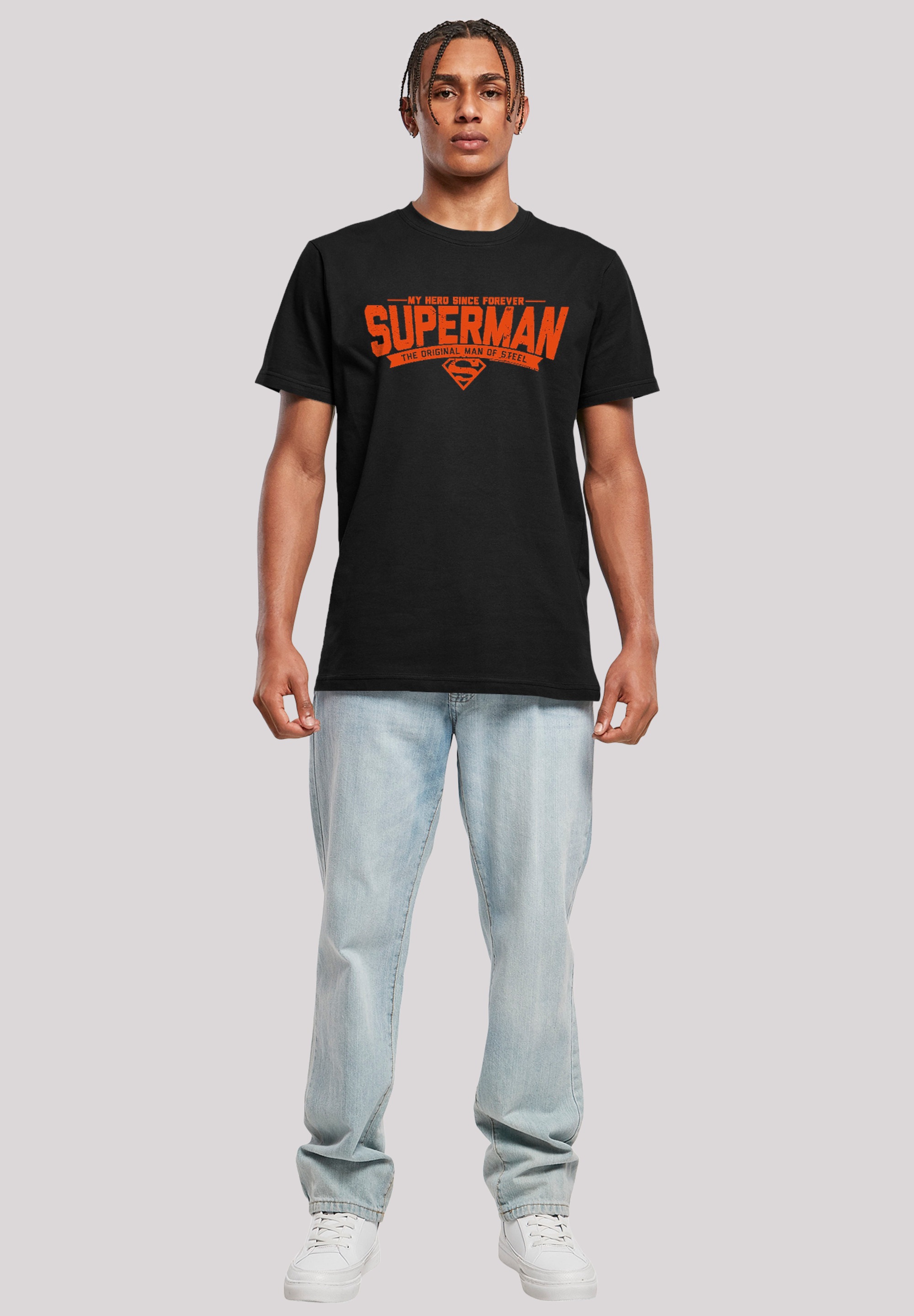 F4NT4STIC T-Shirt »DC Comics Superman My Hero«, Herren,Premium Merch,Regular-Fit,Basic,Bedruckt