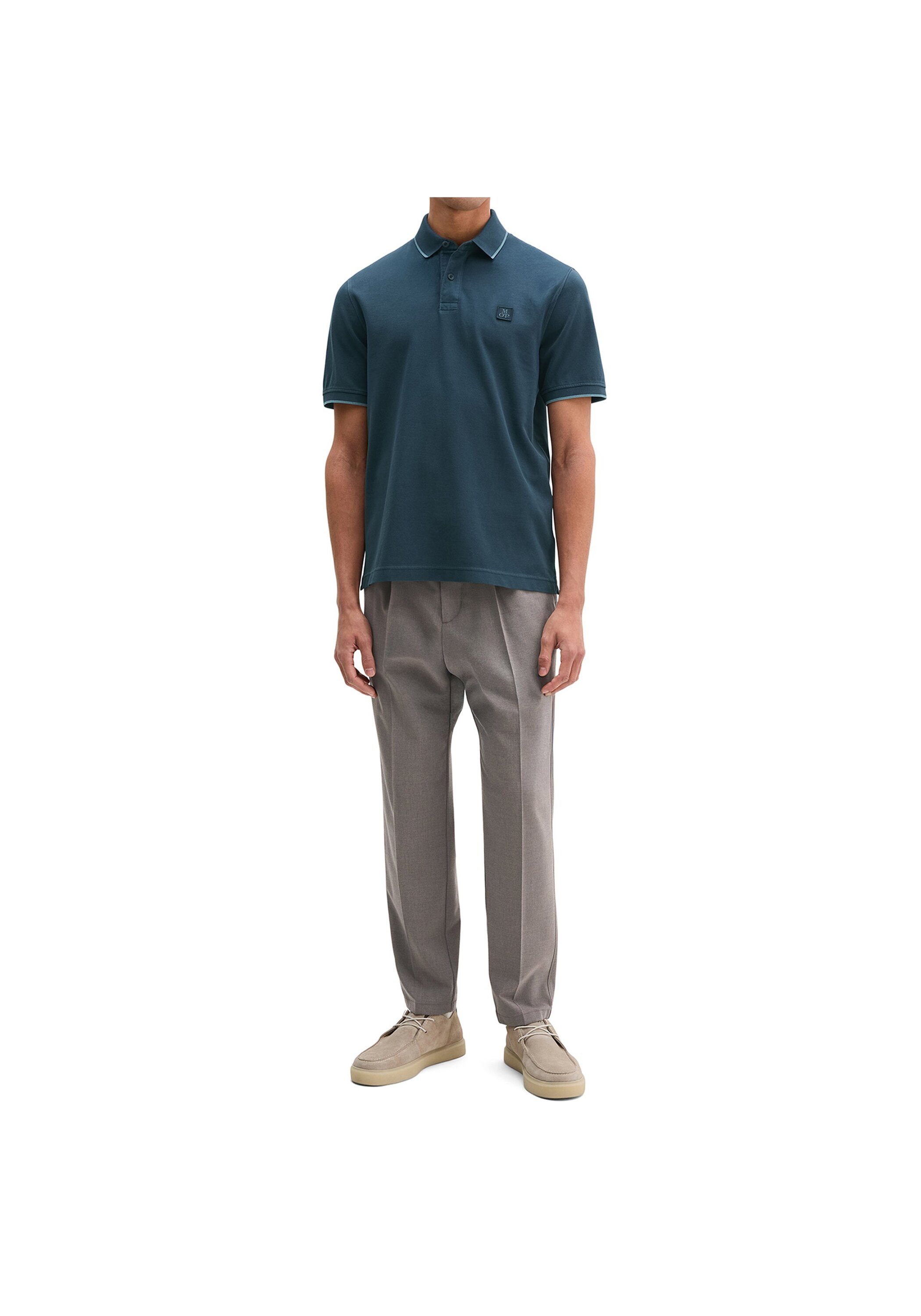 Marc O'Polo Polo Shirt Men Black/Navy L 3