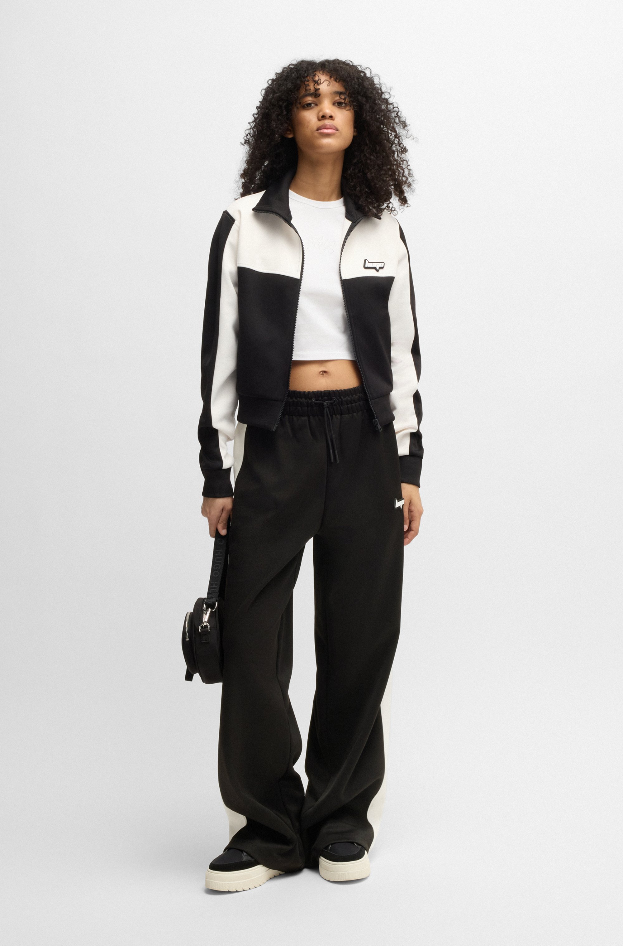 Thumbnail - HUGO Blue Webhose "Nelarina" im Retro color blocking