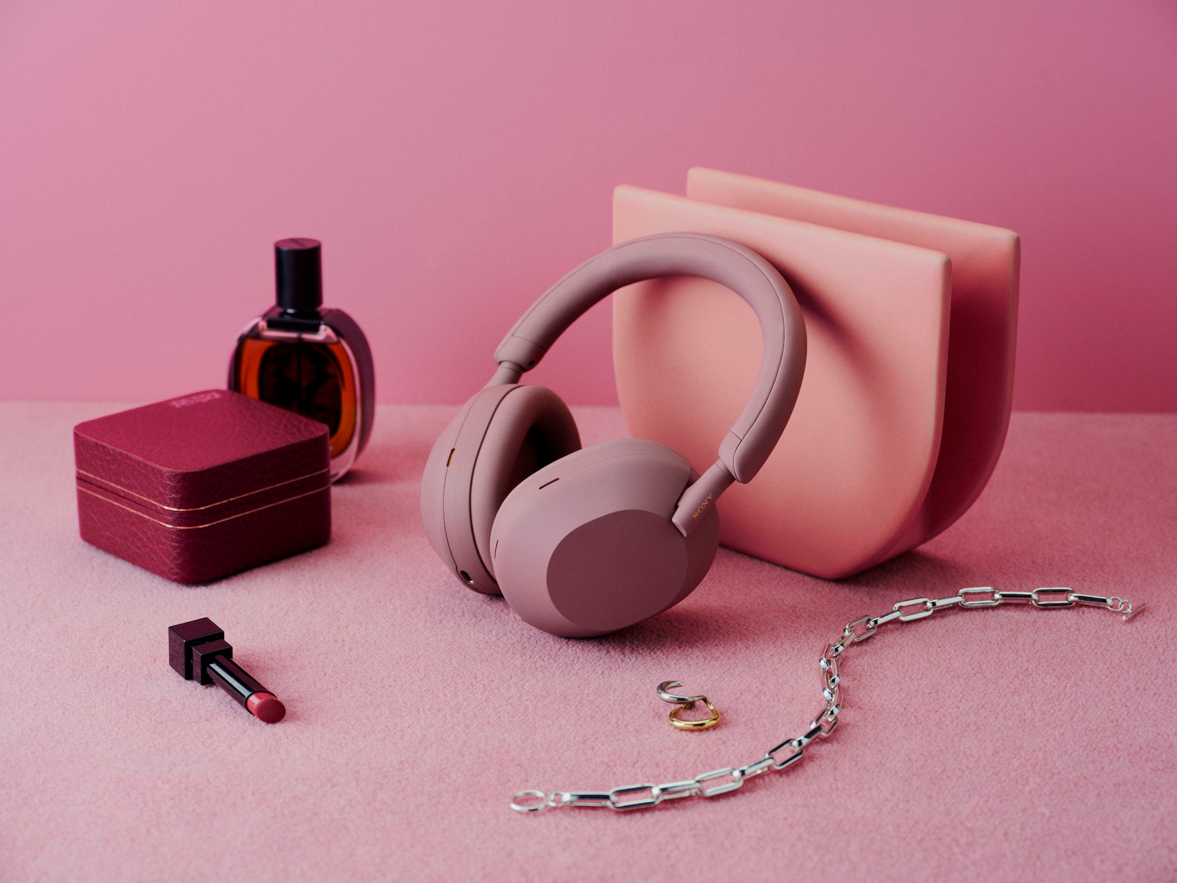 Sony Bluetooth-Kopfhörer »WH1000XM5 kabellos«, A2DP Bluetooth-AVRCP Bluetooth-HFP-HSP-Bluetooth, Multi-Point-Verbindung-Sprachsteuerung-Rauschunterdrückung-Noise-Cancelling-Freisprechfunktion-Hi-Res