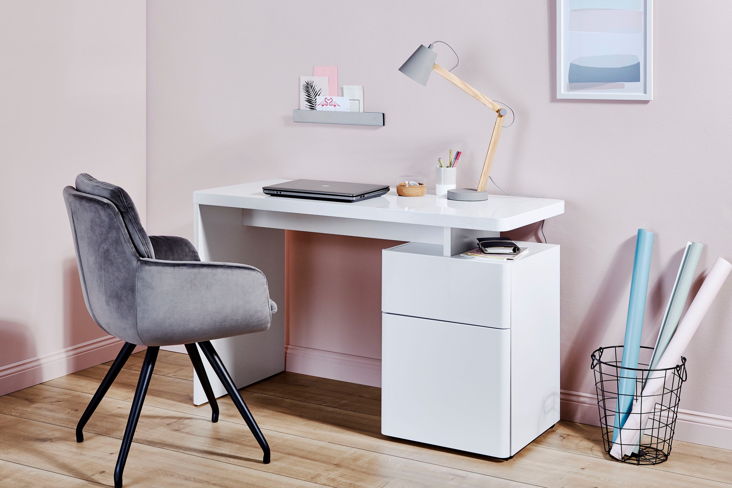 Jahnke Schreibtisch »CU-LIBRE 120«, platzsparender Arbeitsplatz