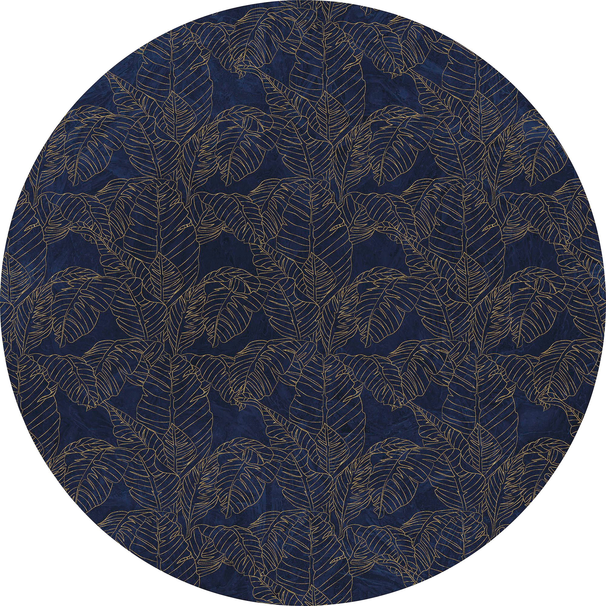 Vliestapete »Royal Blue«, 125x125 cm (Breite x Höhe), rund und selbstklebend