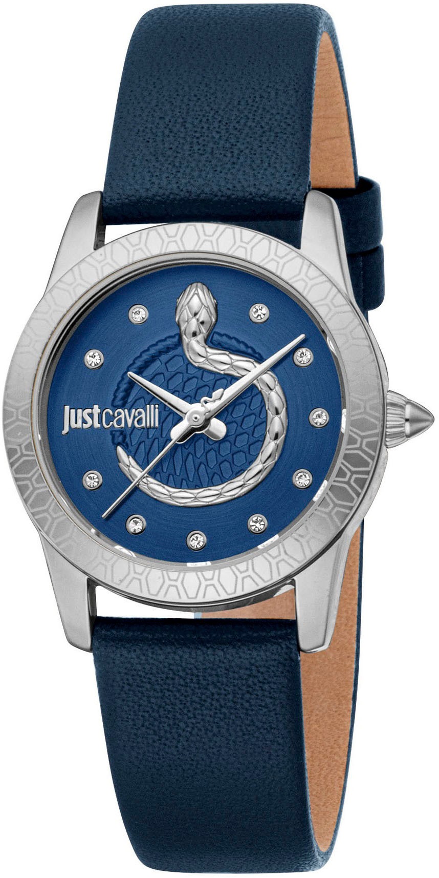 Just Cavalli Time Quarzuhr »Snake«, (Set, 2 tlg., mit passendem Schmuckarmband), Armbanduhr, Damenuhr, Lederarmband, Ideal auch als Geschenk, analog