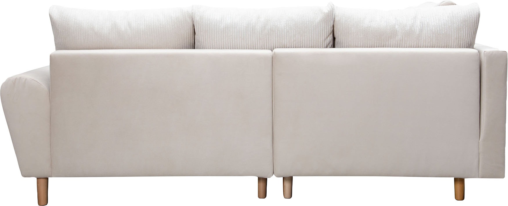Thumbnail - Home affaire Ecksofa "Rice L-Form, B: 223 cm" Set: Sofa & Hocker, mit 3 Zierkissen, Federkern