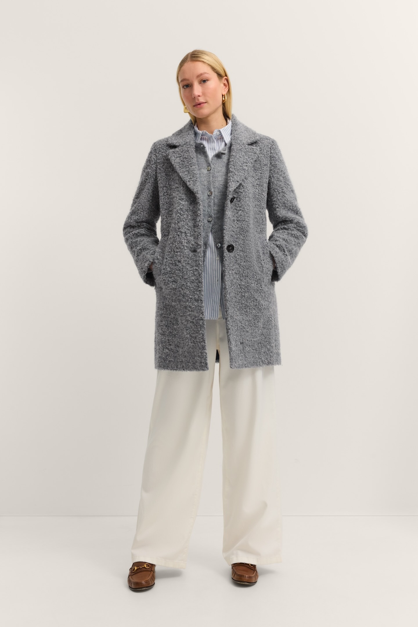 bugatti Kurzmantel »Comfort Fit«, mit Flexcity Stretch in Boucléqualität
