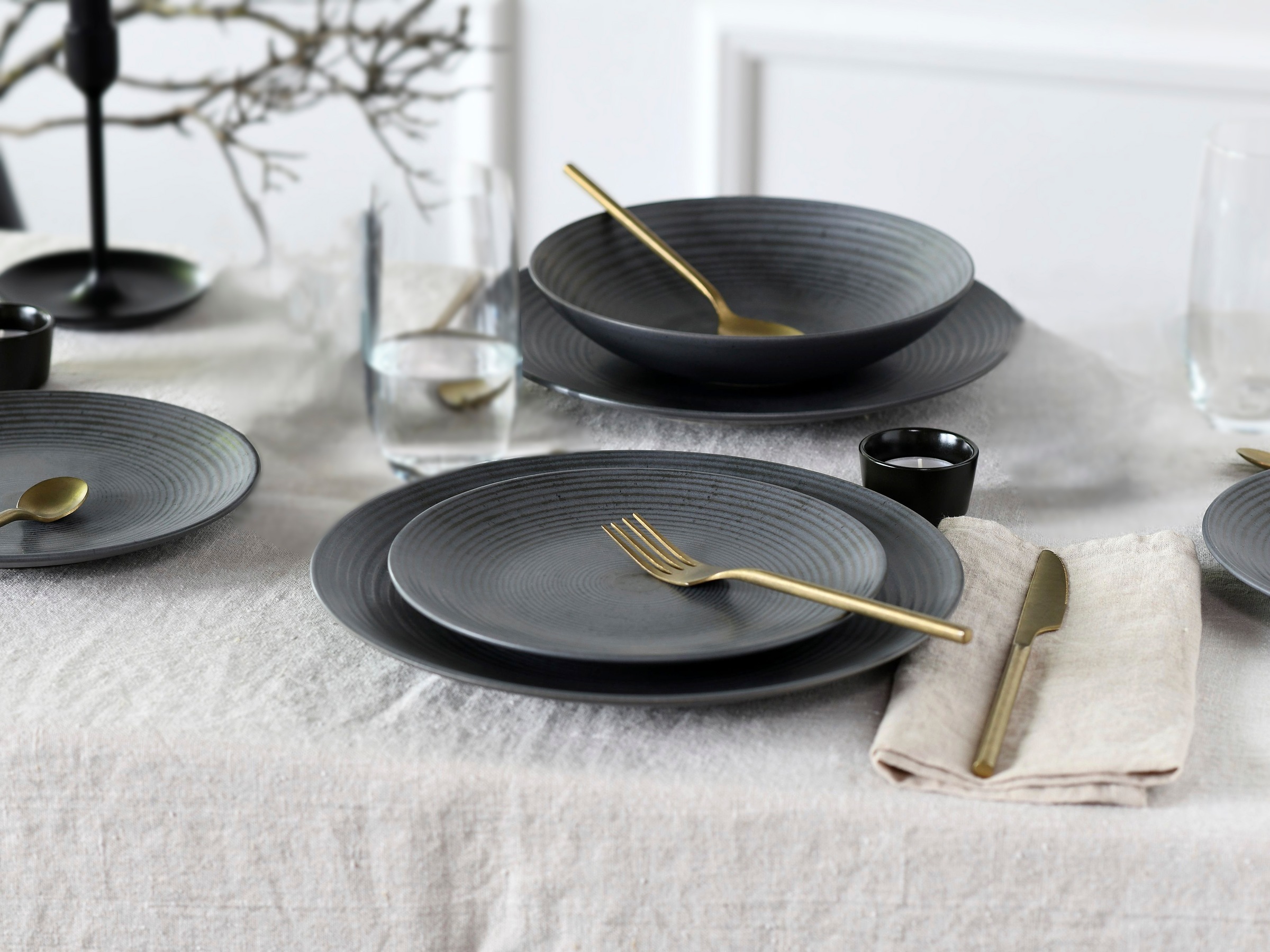 my home Tafelservice "Geschirr-Set, Service Andree" handwerklicher Look, se günstig online kaufen