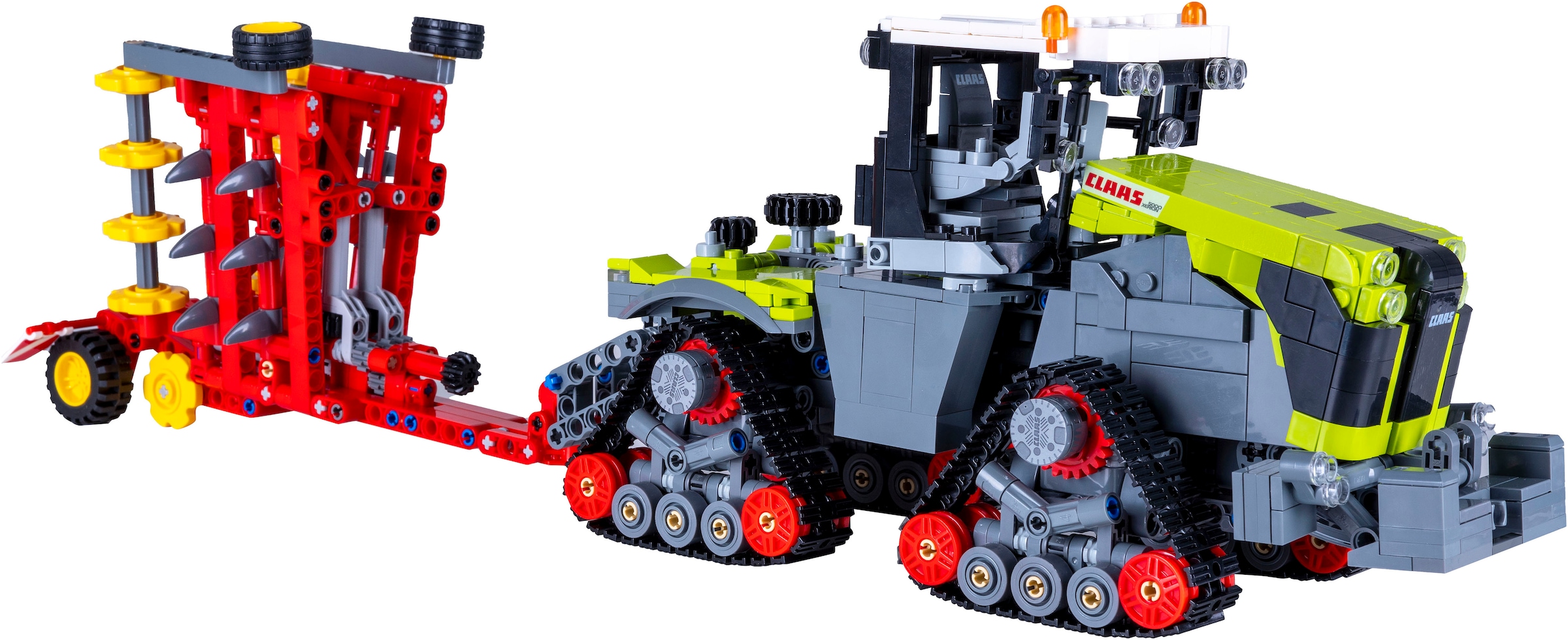 Jamara Konstruktions-Spielset »CaDA, Claas Xerion 5000 Trac TS 1:32 Bricks«, (1336 St.)