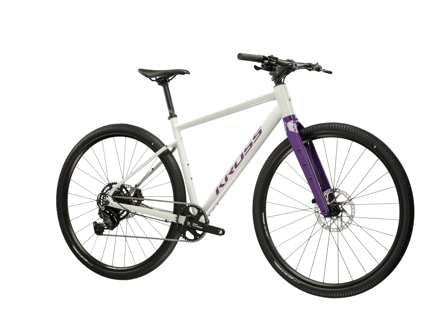 Kross Gravelbike »KROSS Gravelbike Esker 1.0 28" grau 18 Gänge Gabel aus Carbon 2026« 18 Gang Shimano CUES U3020 Schaltwerk Kettenschaltung Carbon aus Gabel
