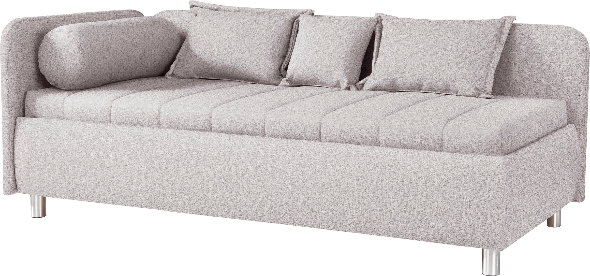 alina Schlafsofa »Kiana«, mit Bettkasten und Zierkissen, Liegefläche 90/200 cm oder 100/200 cm