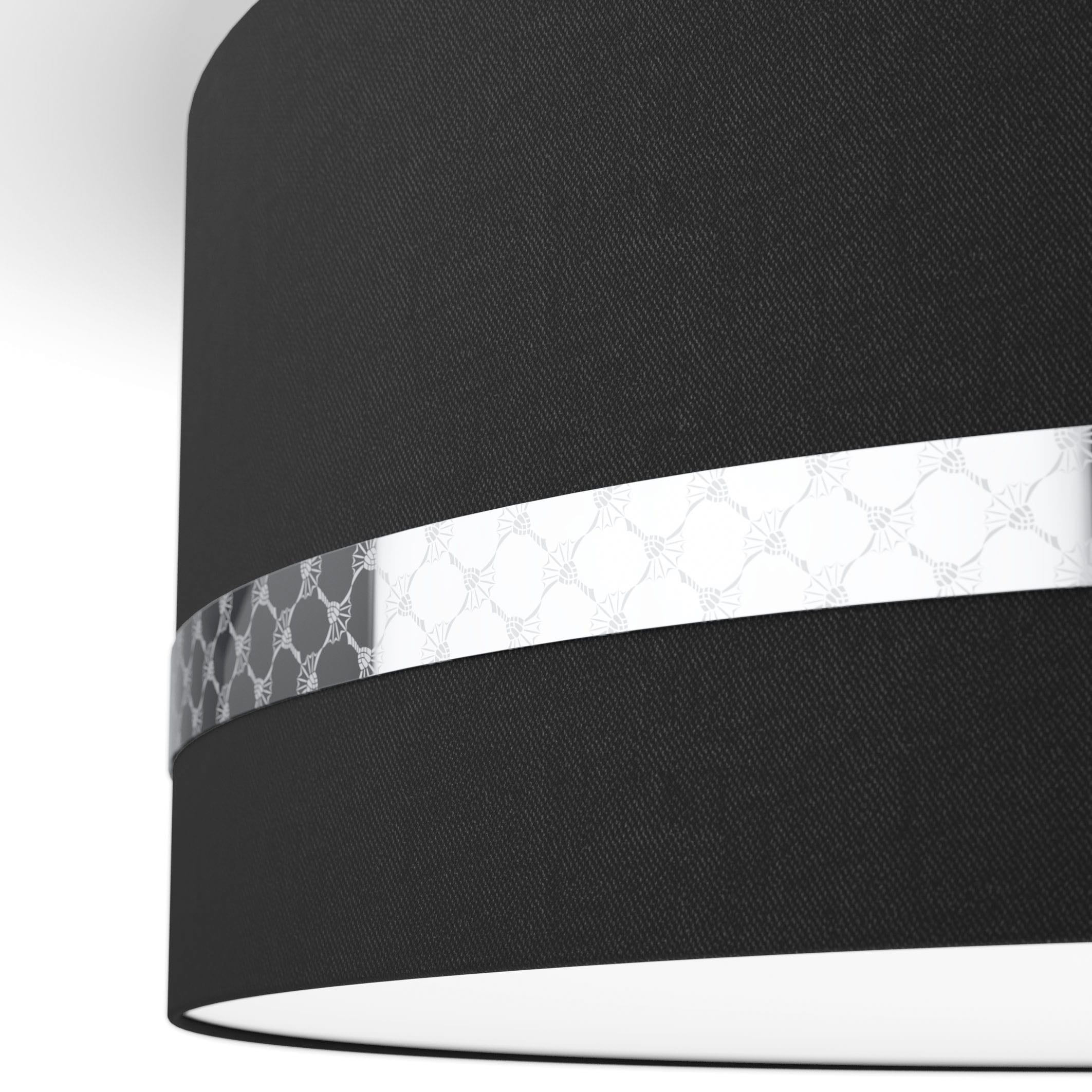 rundem und LIGHTS«, eingelassenem Textil-Leuchtenschirm »ROUND BAUR Deckenleuchte | Joop! mit Metall-Dekorband