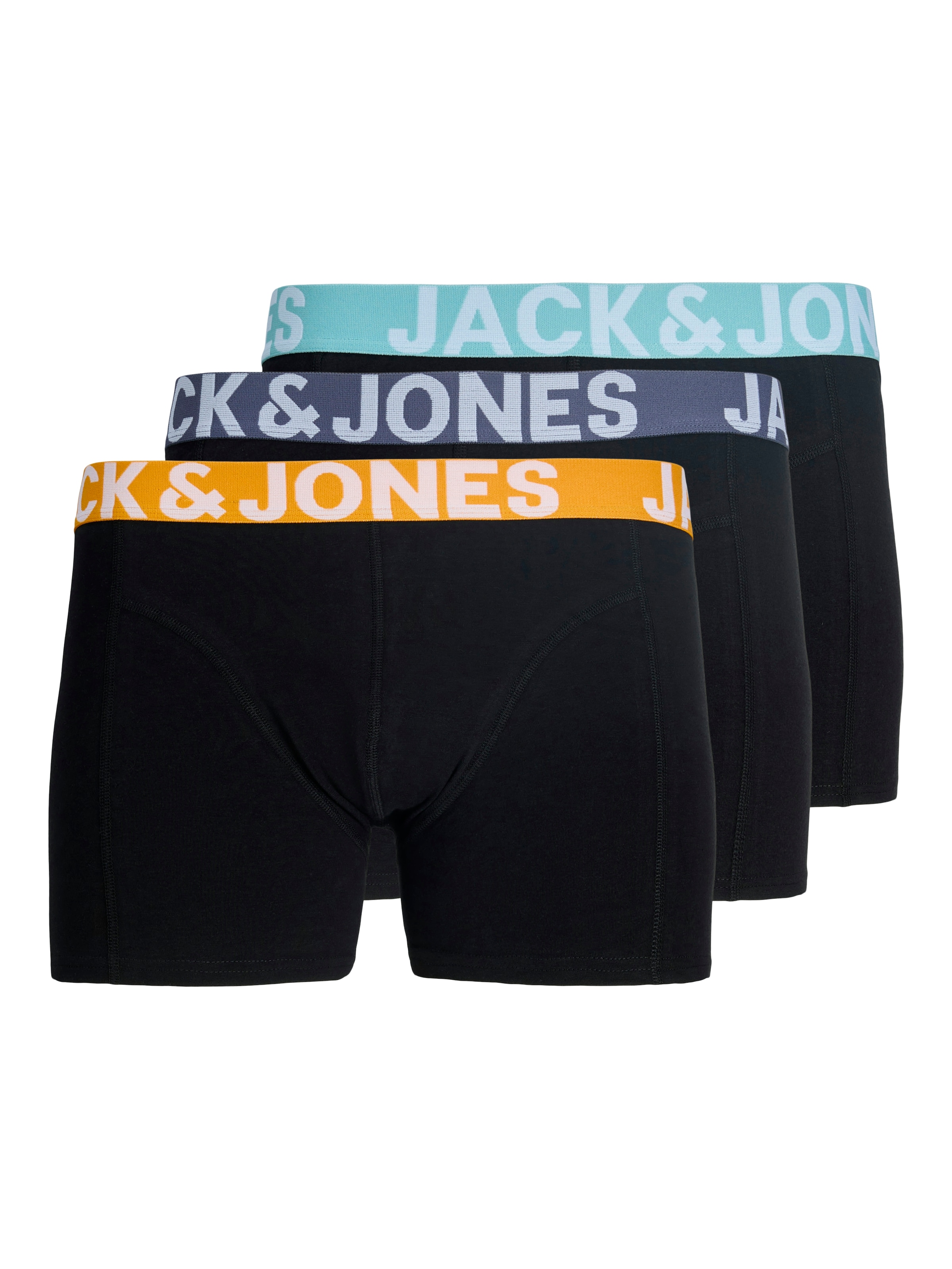 Jack & Jones Trunk »JACCONOR SOLID TRUNKS 3 PACK NOOS« Packung, 3 Stk. Baumwollmischung, elastischer Bund