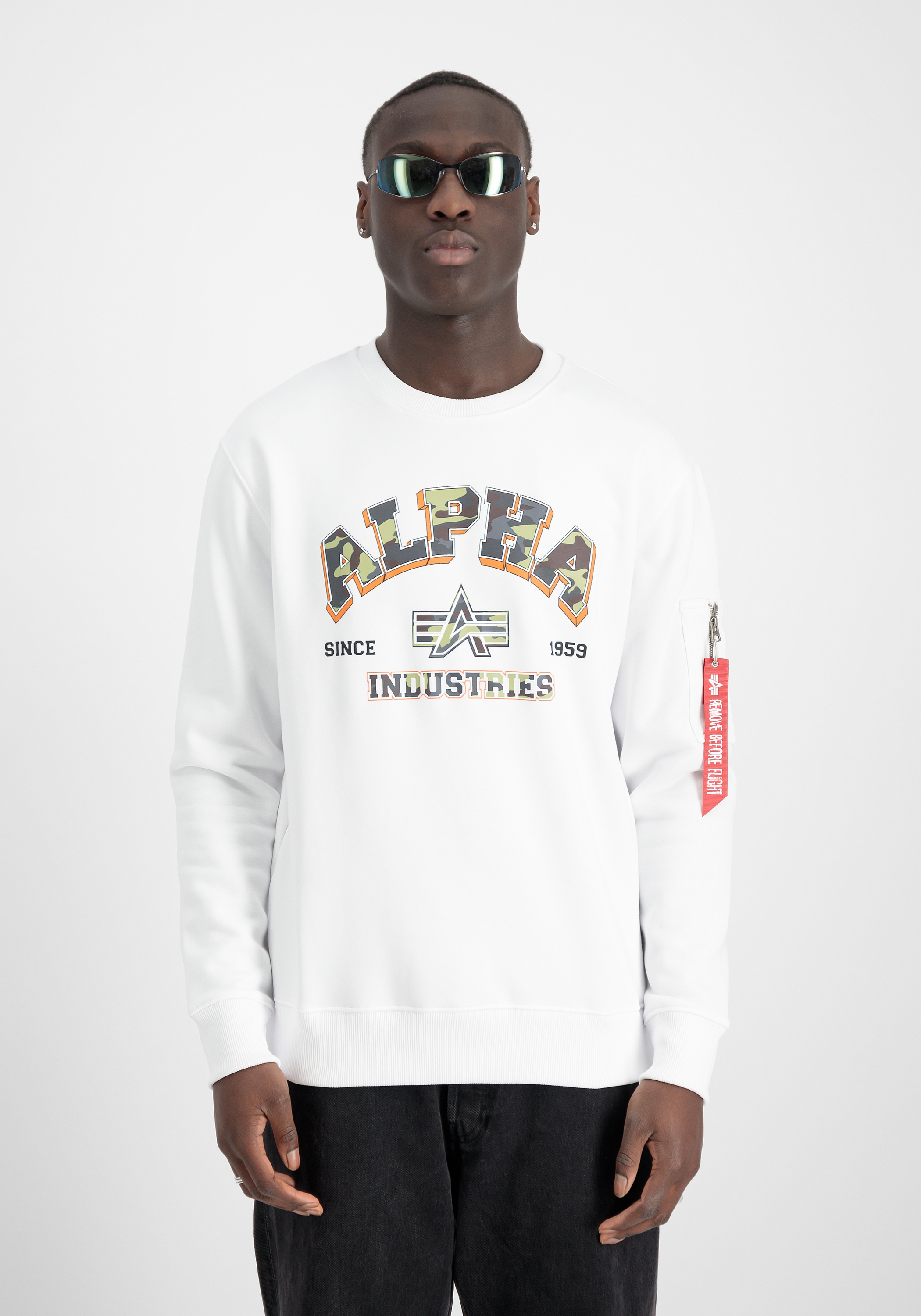 Alpha Industries Sweater »Alpha Industries Men - Sweatshirts College Camo Sweatshirt«