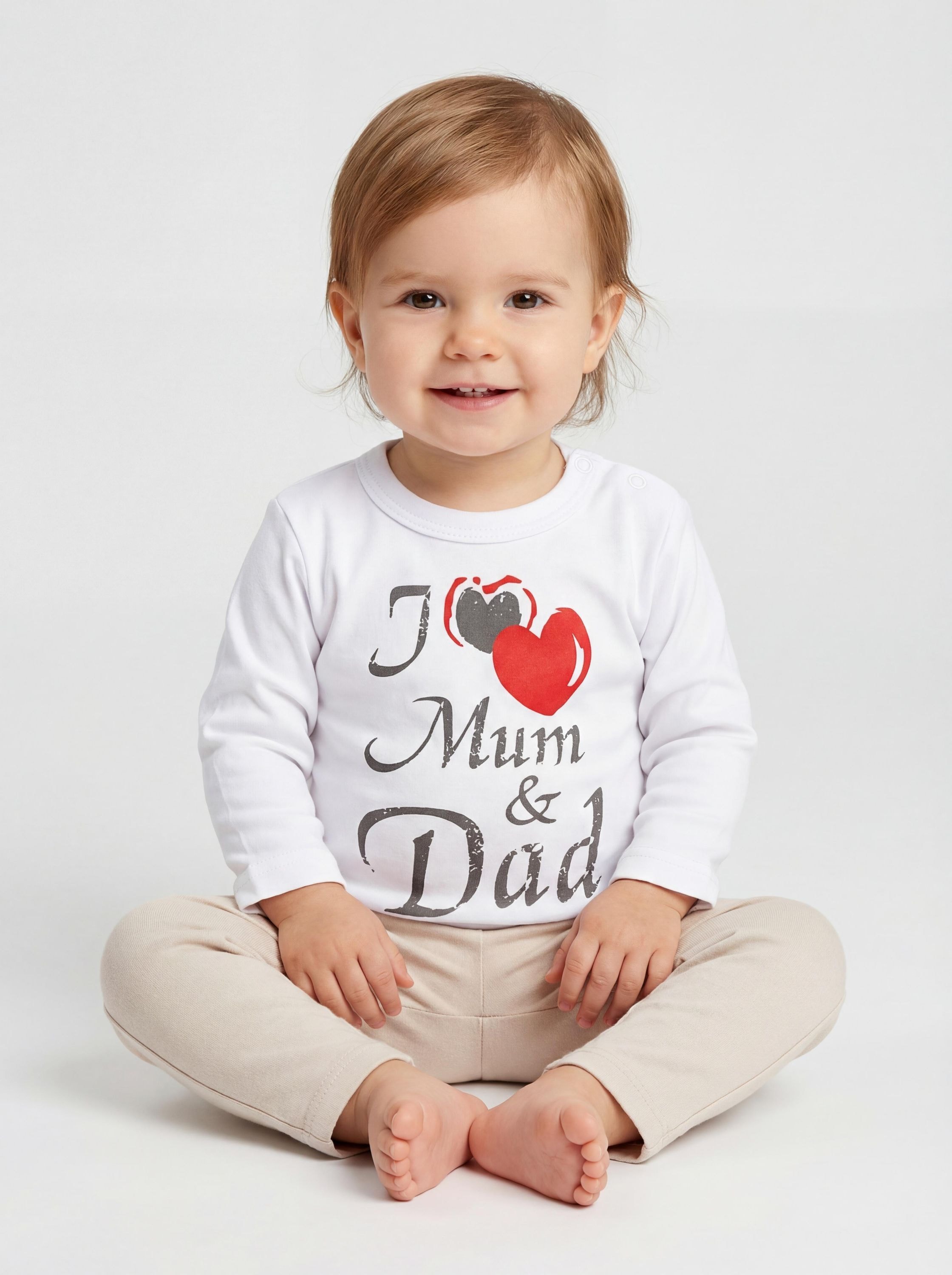 TupTam Langarmshirt »Shirt Unisex Baby Langarmshirt mit Spruch Aufdruck 3er Set«