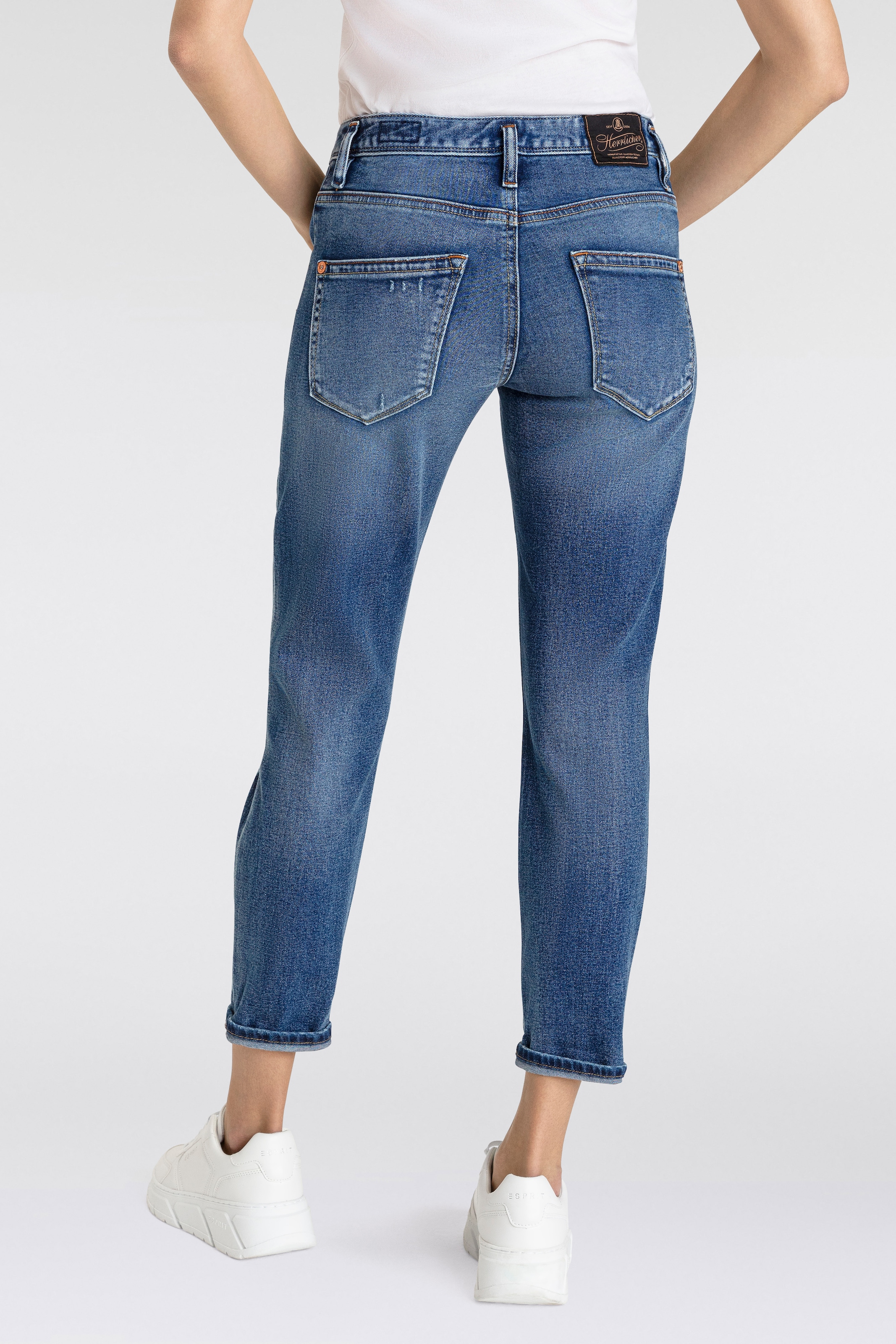 Herrlicher 7/8-Jeans »Shyra Cropped Denim Comfort«, mit halb verdeckter Knopfleiste