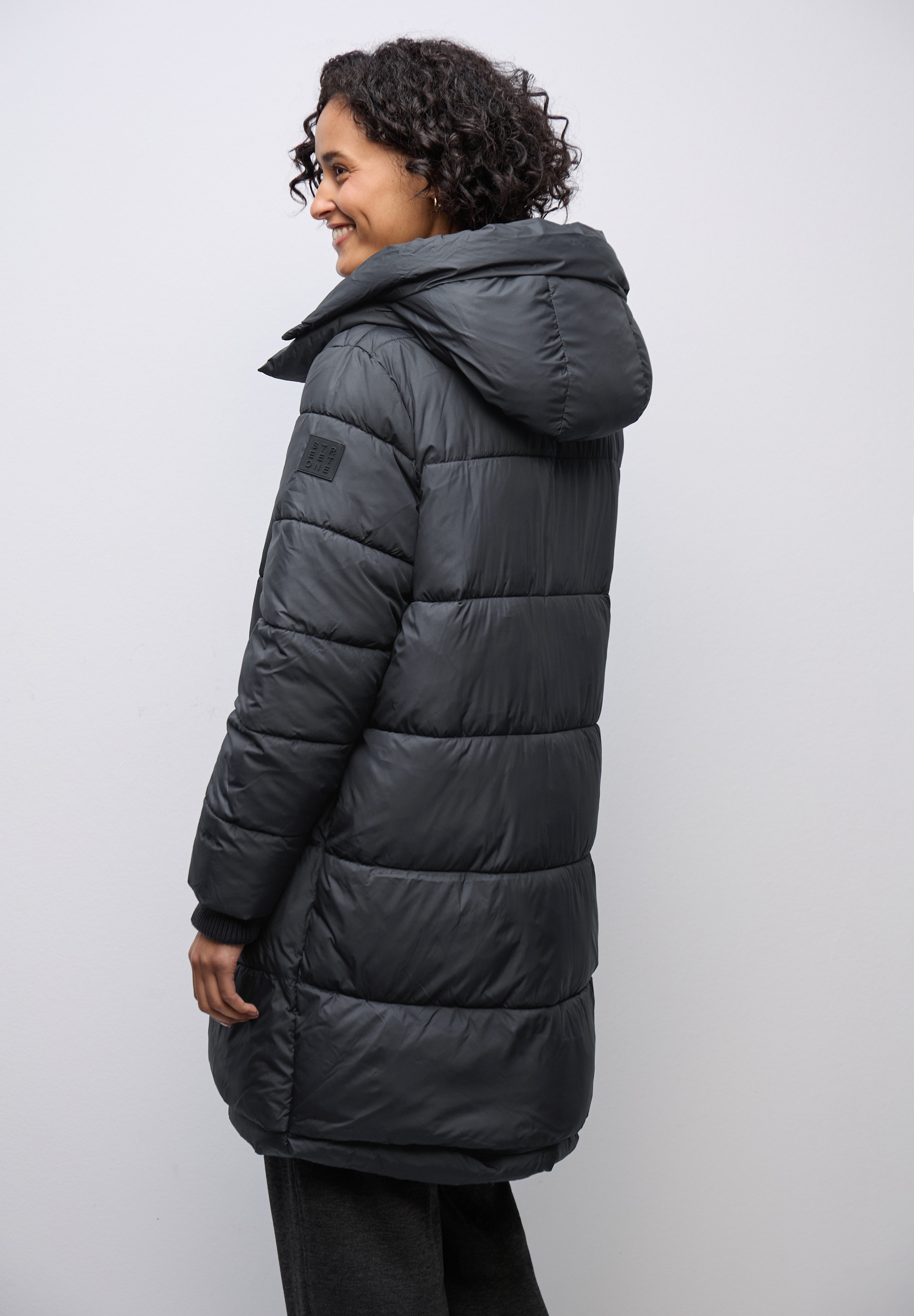STREET ONE Winterjacke ohne Kapuze in Unifarbe günstig online kaufen