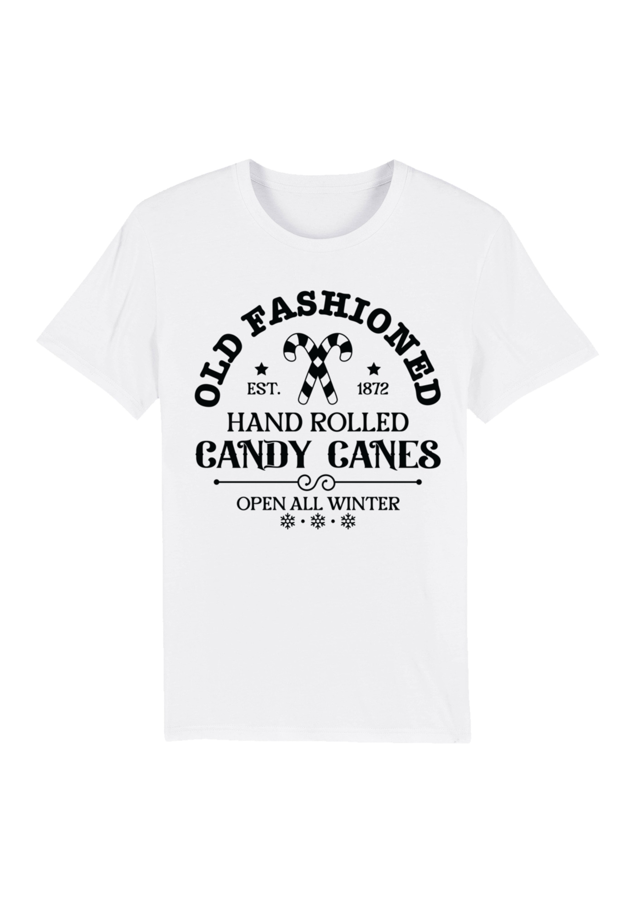 F4NT4STIC T-Shirt "Cany Canes Retro Weihnachts Sign", Premium Qualität günstig online kaufen