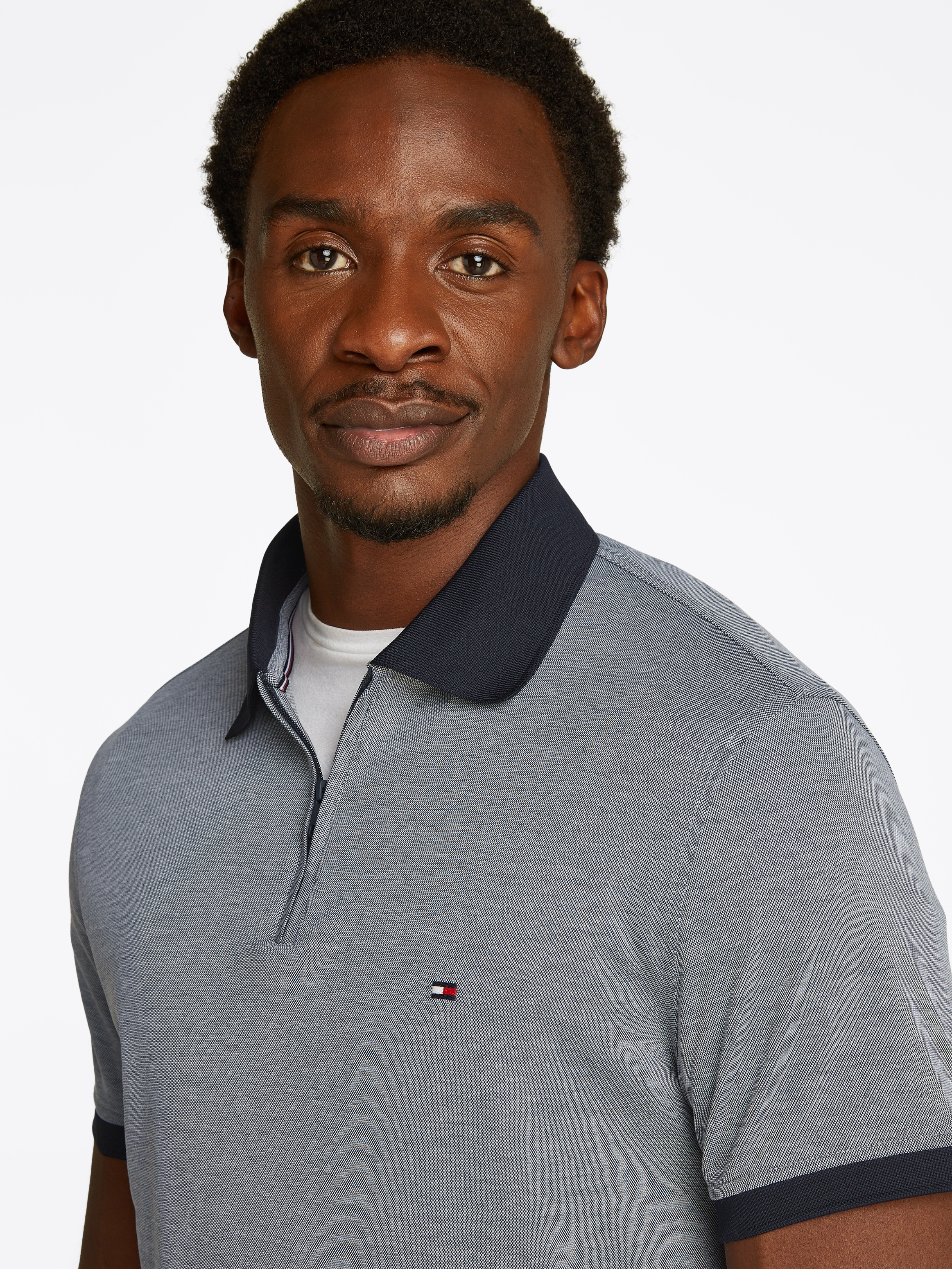 Tommy Hilfiger Poloshirt "PERFORMANCE OXFORD ZIP REG POLO" günstig online kaufen