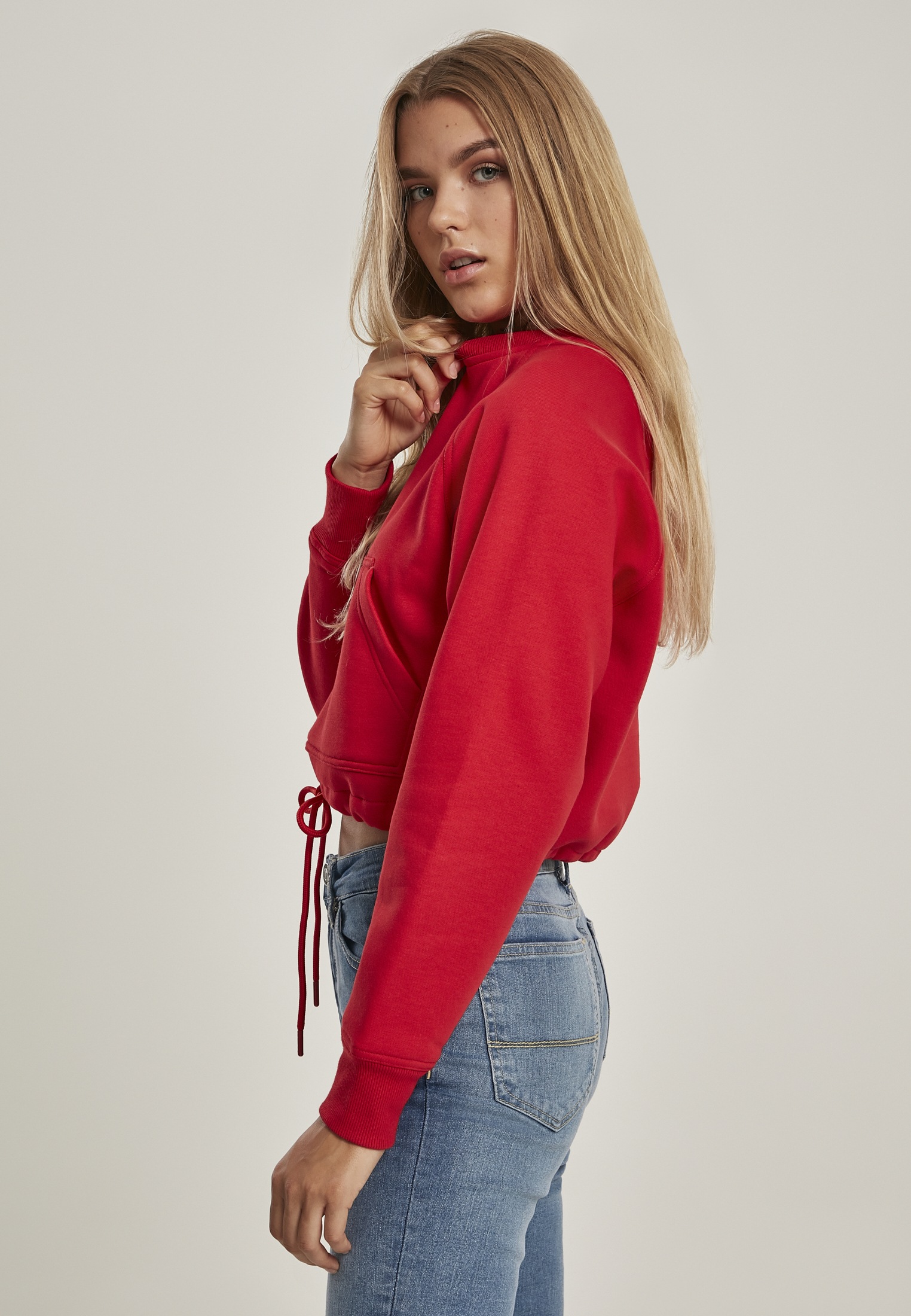 URBAN CLASSICS Sweatshirt »Urban Classics Damen Ladies Oversized Short Raglan Crew«, (1 tlg.)