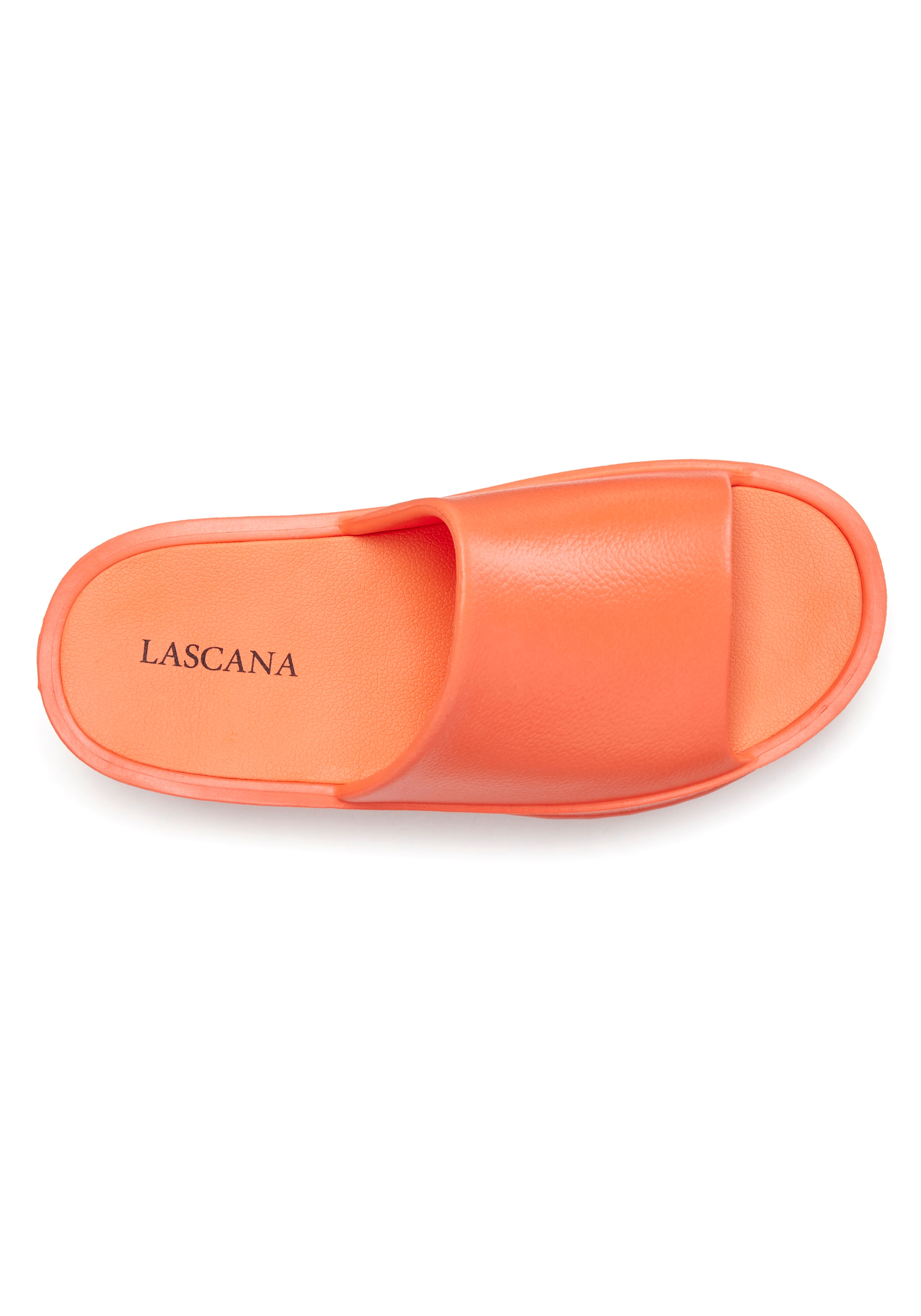 LASCANA Pantolette, Mule, Sandale, offener Schuh mit Plateausohle