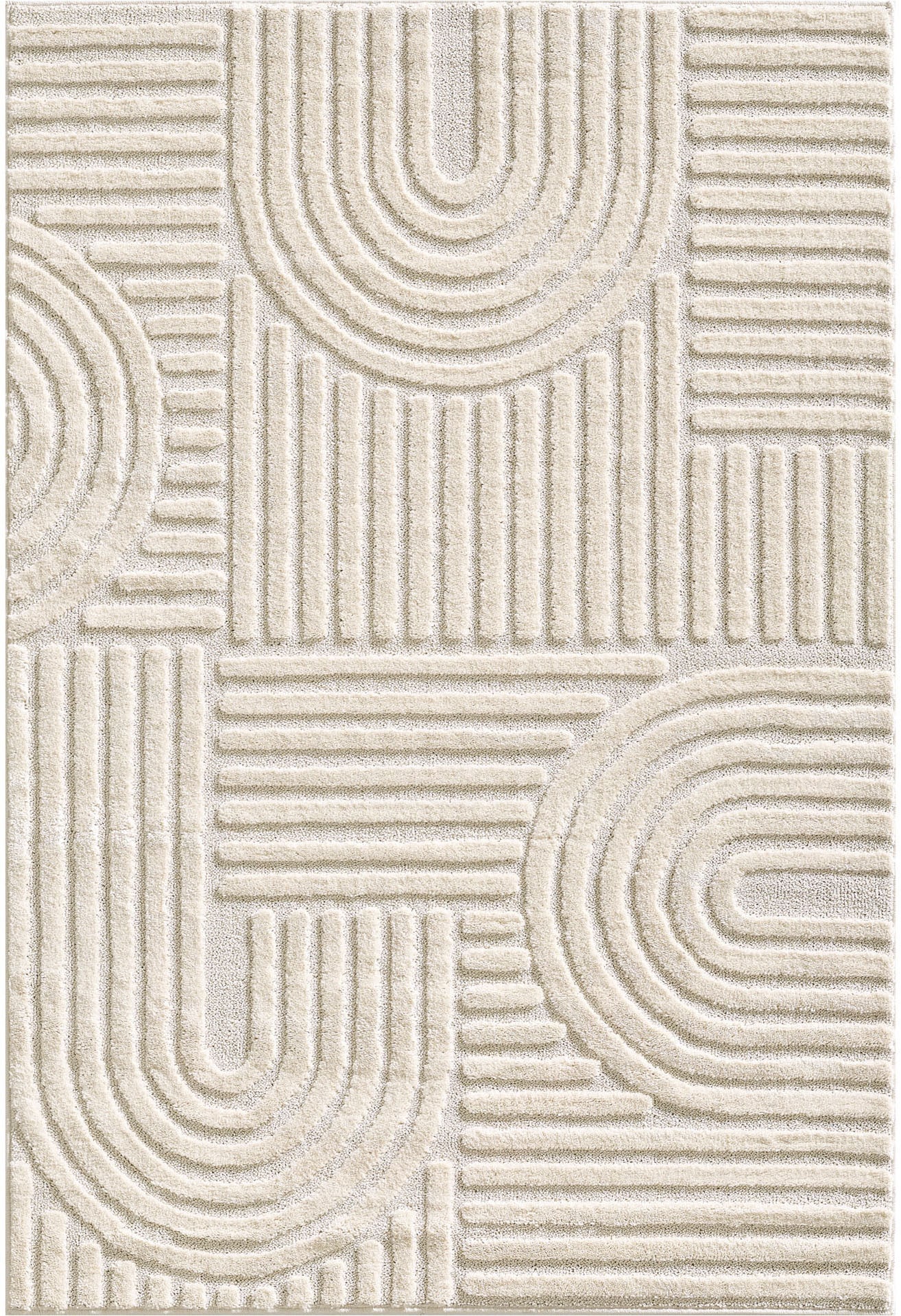 Ayyildiz Teppiche Teppich »ART 1121«, rechteckig, 8 mm Höhe, Läufer, 3D Hoch-Tief-Effekt, weicher Hochflor, pflegeleicht
