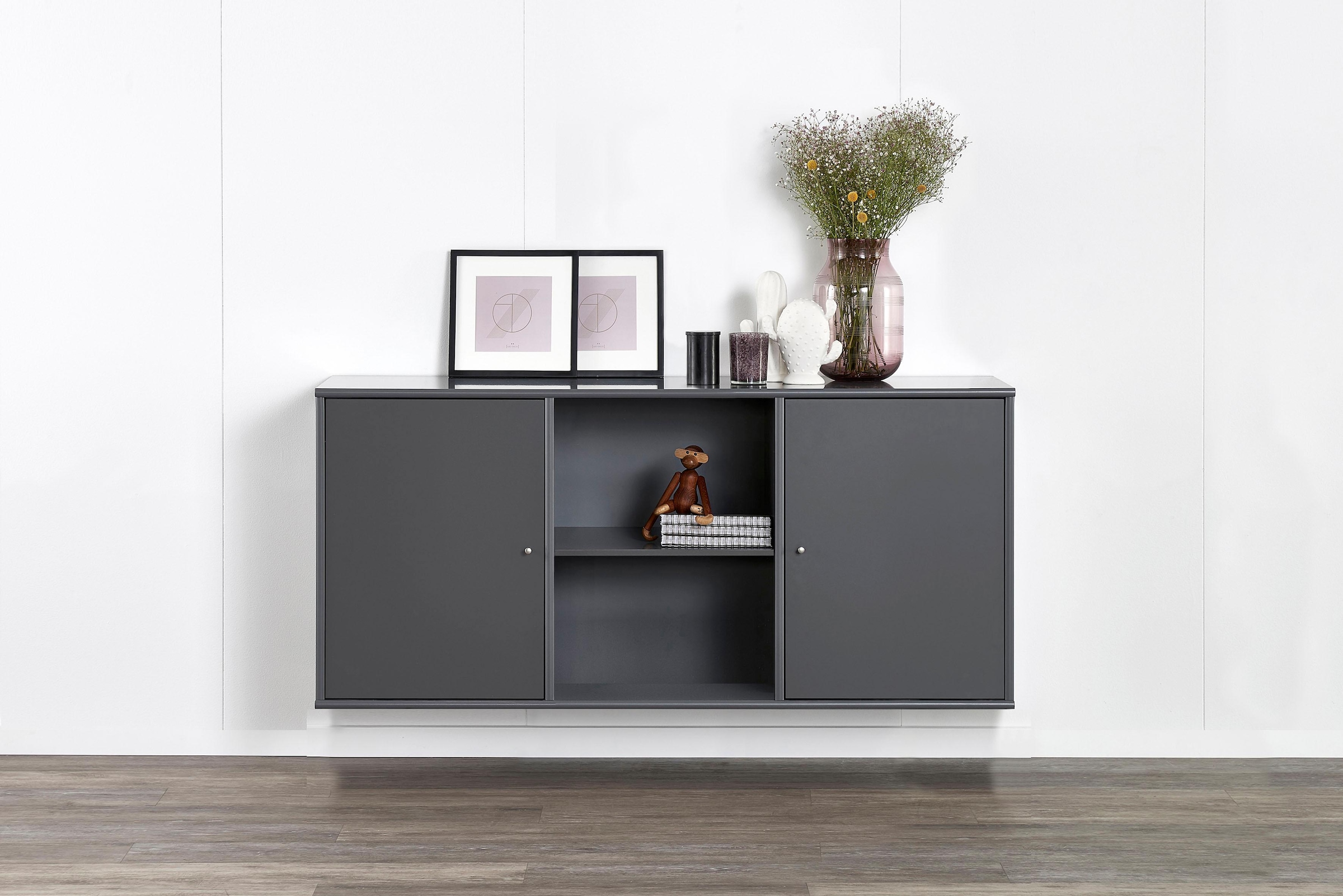 Hammel Furniture Sideboard "Mistral, Hochwertig Schrank, hängend/stehend montierbar", mit zwei Türen, B: 133 cm, anpassu