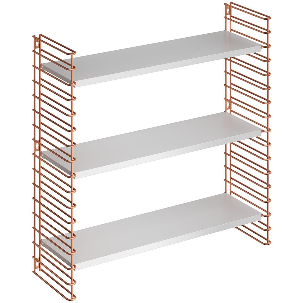 Metaltex Wandregal »Tomado«, Seitengitter kupferfarben