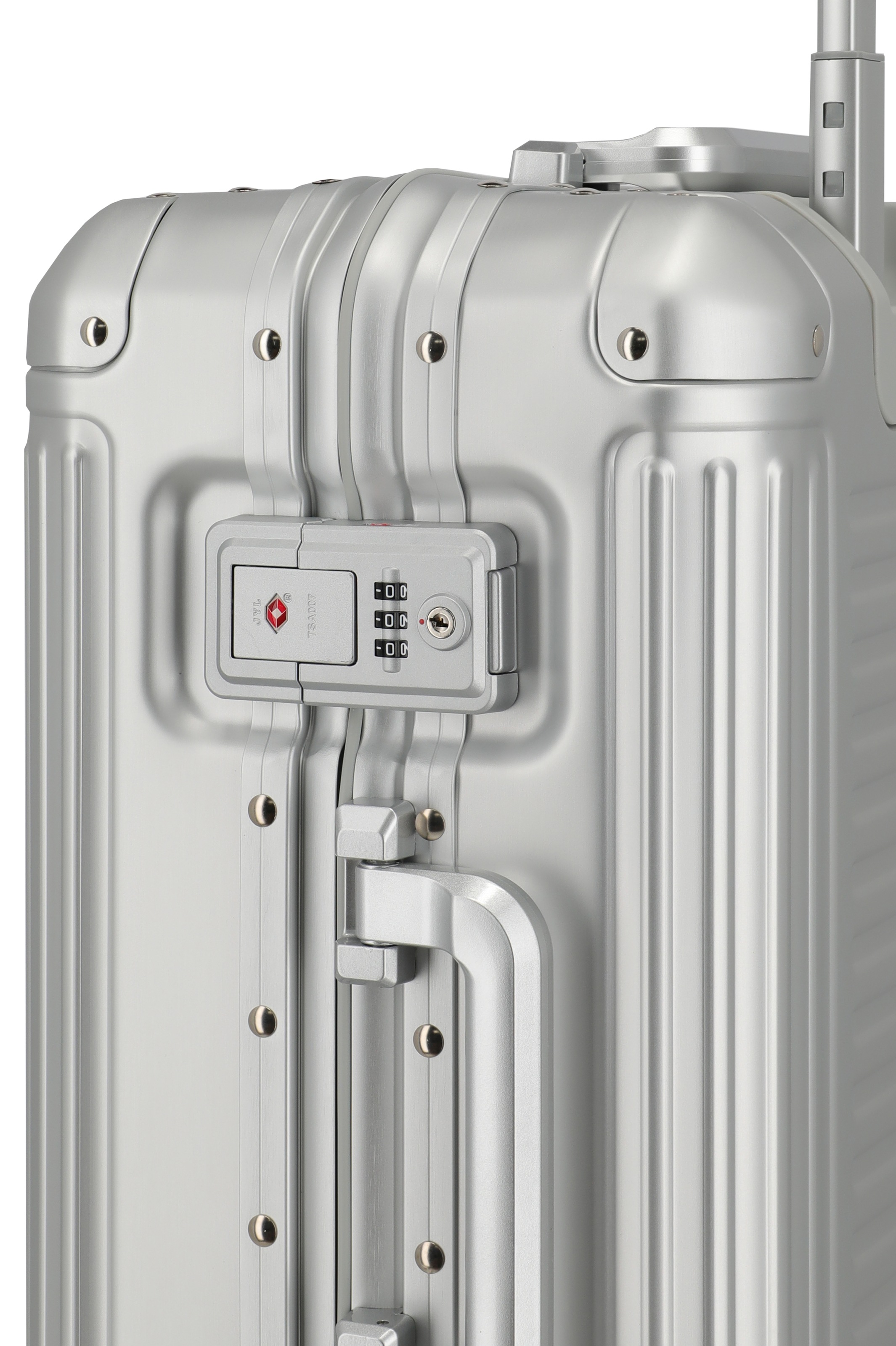 travelite Hartschalen-Trolley »NEXT Aluminium Rahmenkoffer« 39 l 4 Rollen variable Packplatte, Packwand und durchdachte Innenaufteilung