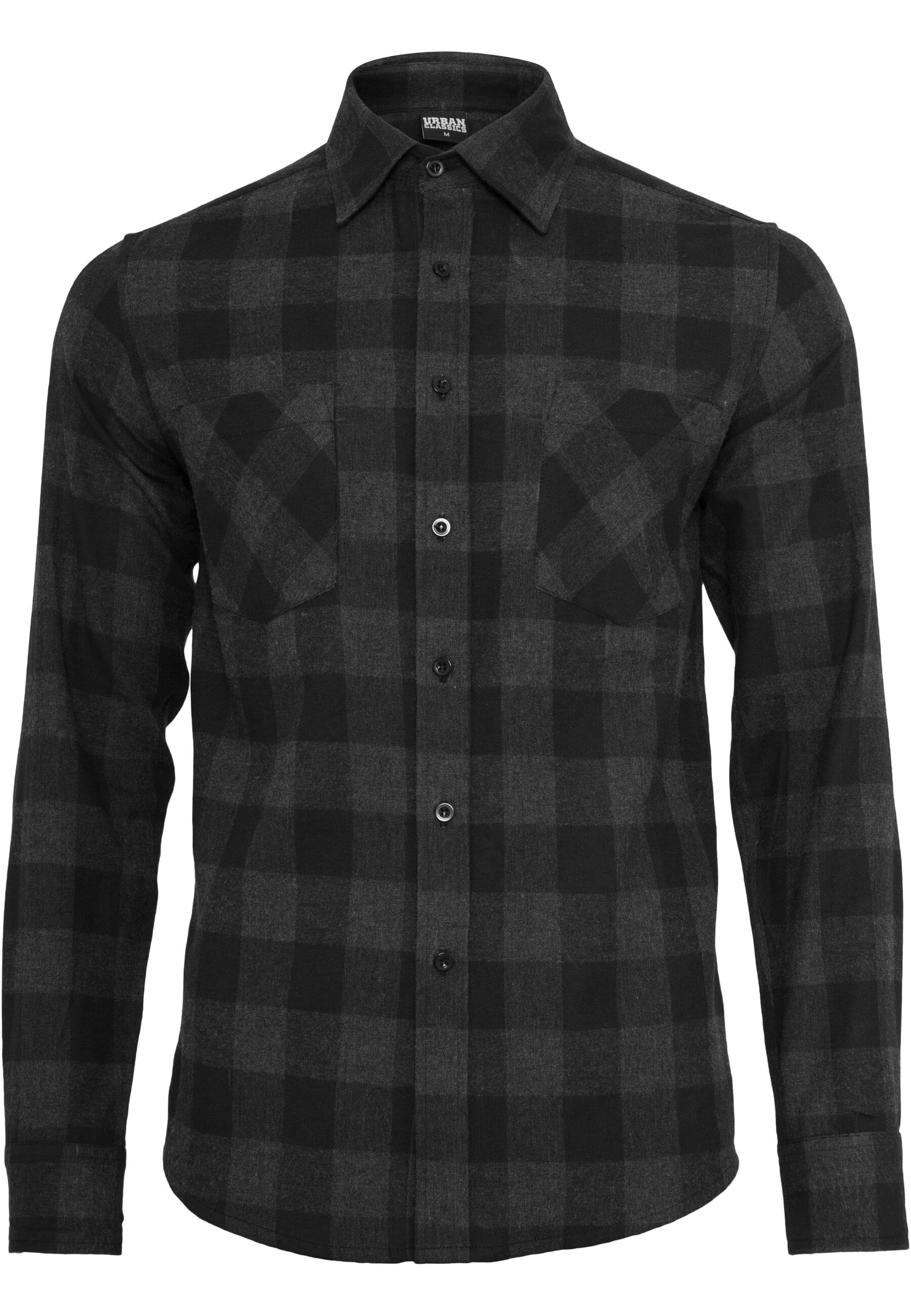 URBAN CLASSICS T-Shirt "Urban Classics Herren Checked Flanell Shirt"