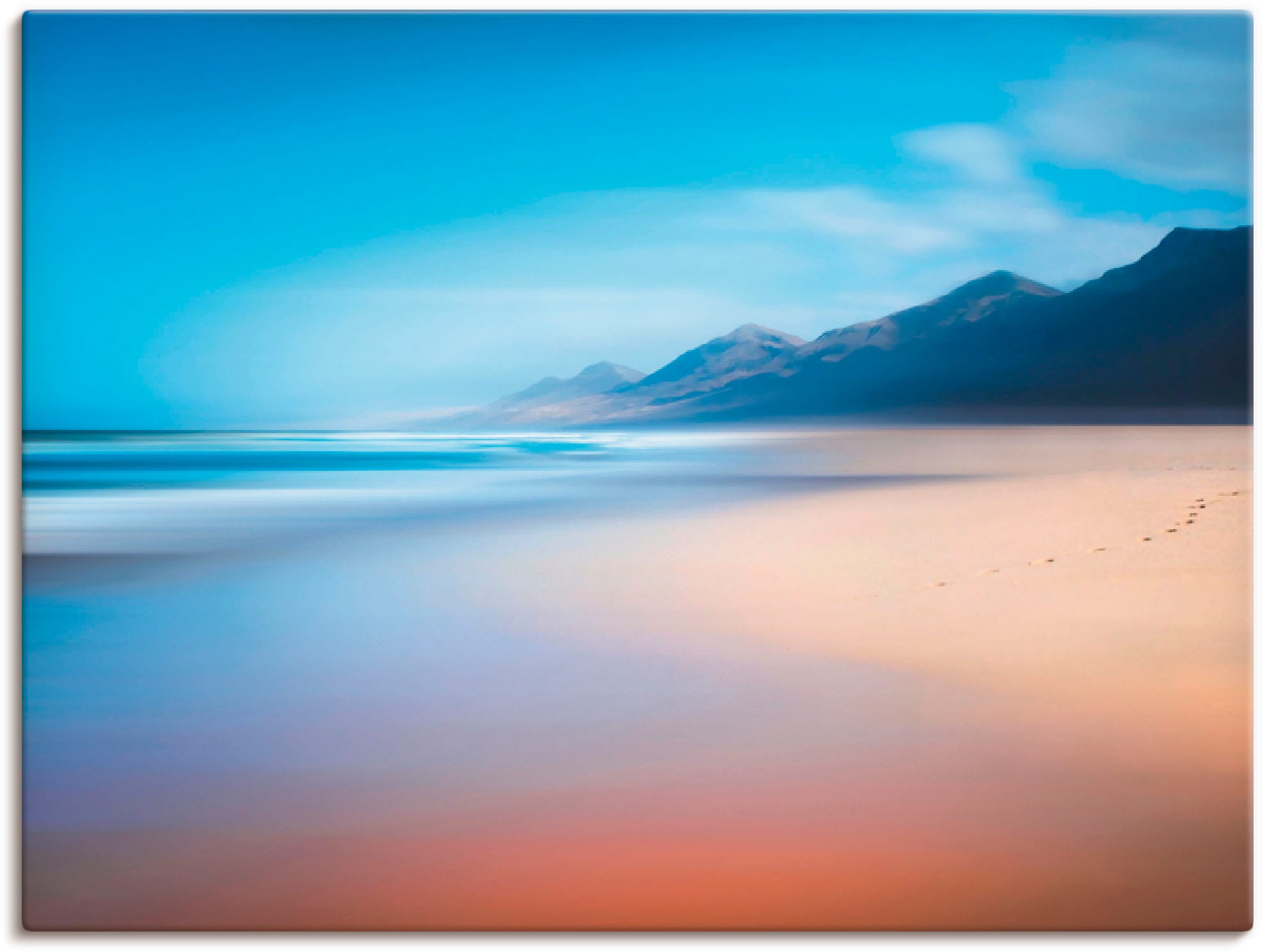 versch. als Strand, »Fuerteventura oder 01«, Strandimpessionen Größen Poster Wandaufkleber Artland | (1 Leinwandbild, in St.), BAUR Wandbild kaufen