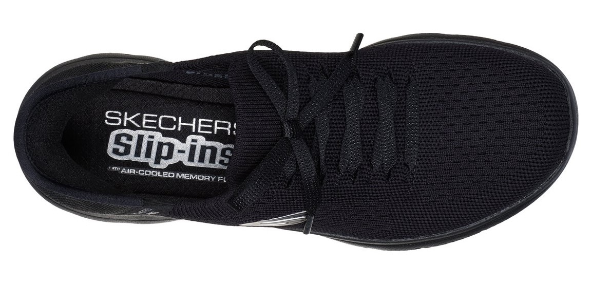 Skechers Slip-On Sneaker »SUMMITS-NEW DAILY«, Slipper, Freizeitschuh in veganer Verarbeitung
