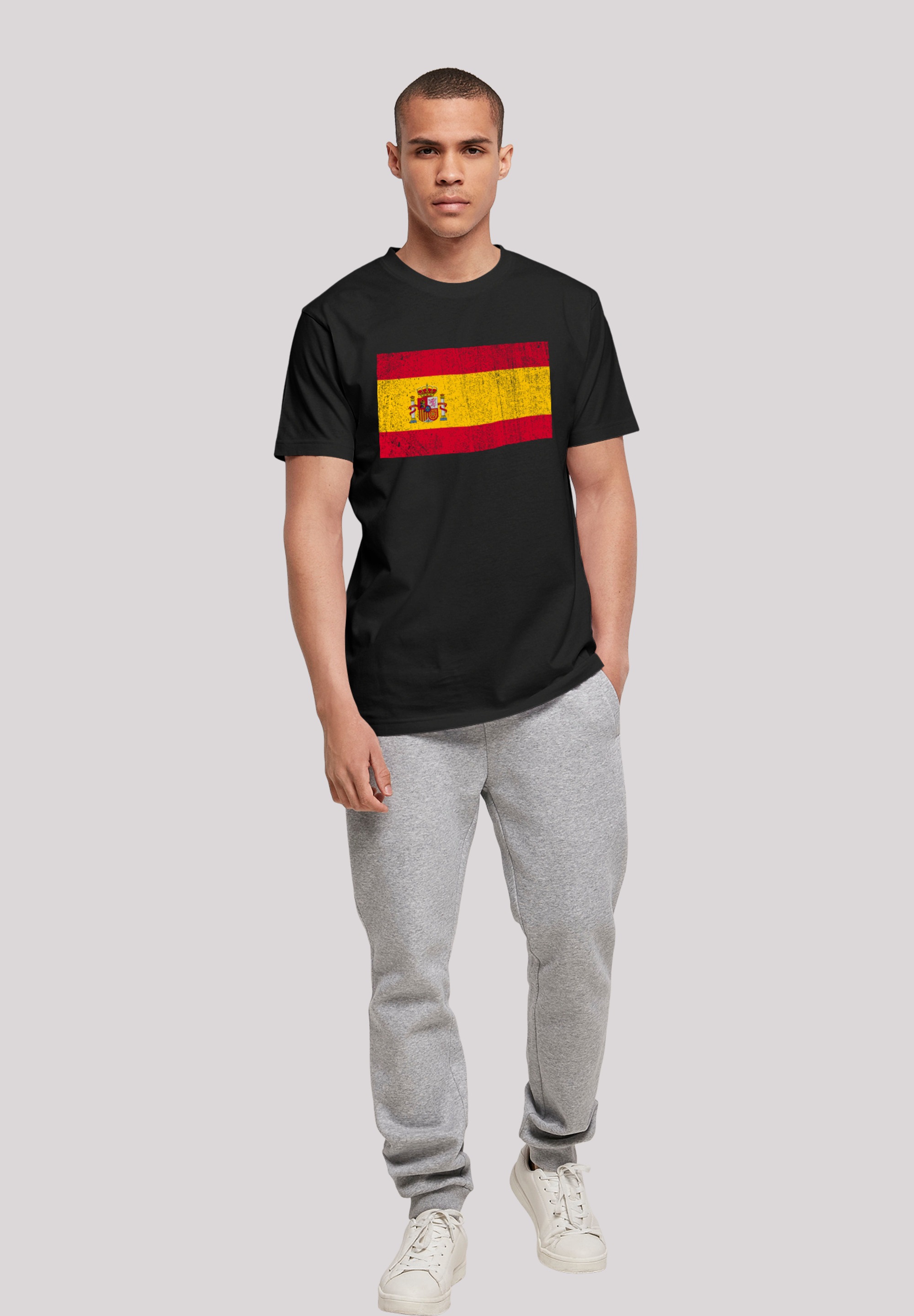 F4NT4STIC T-Shirt »Spanien Flagge Spain distressed«, Keine Angabe ▷ für |  BAUR