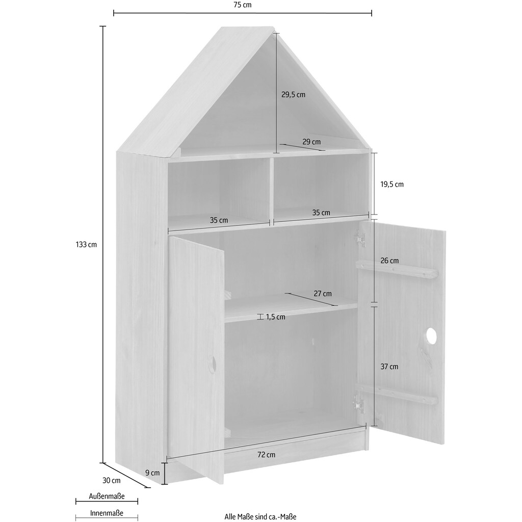 Lüttenhütt Drehtürenschrank »Alpi«