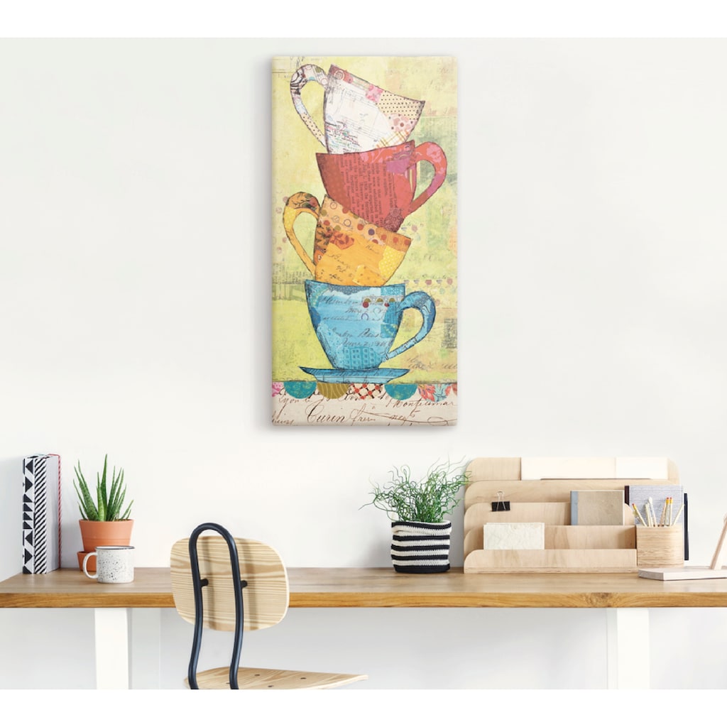 Artland Wandbild »Komm zum Kaffee«, Geschirr & Besteck, (1 St.)