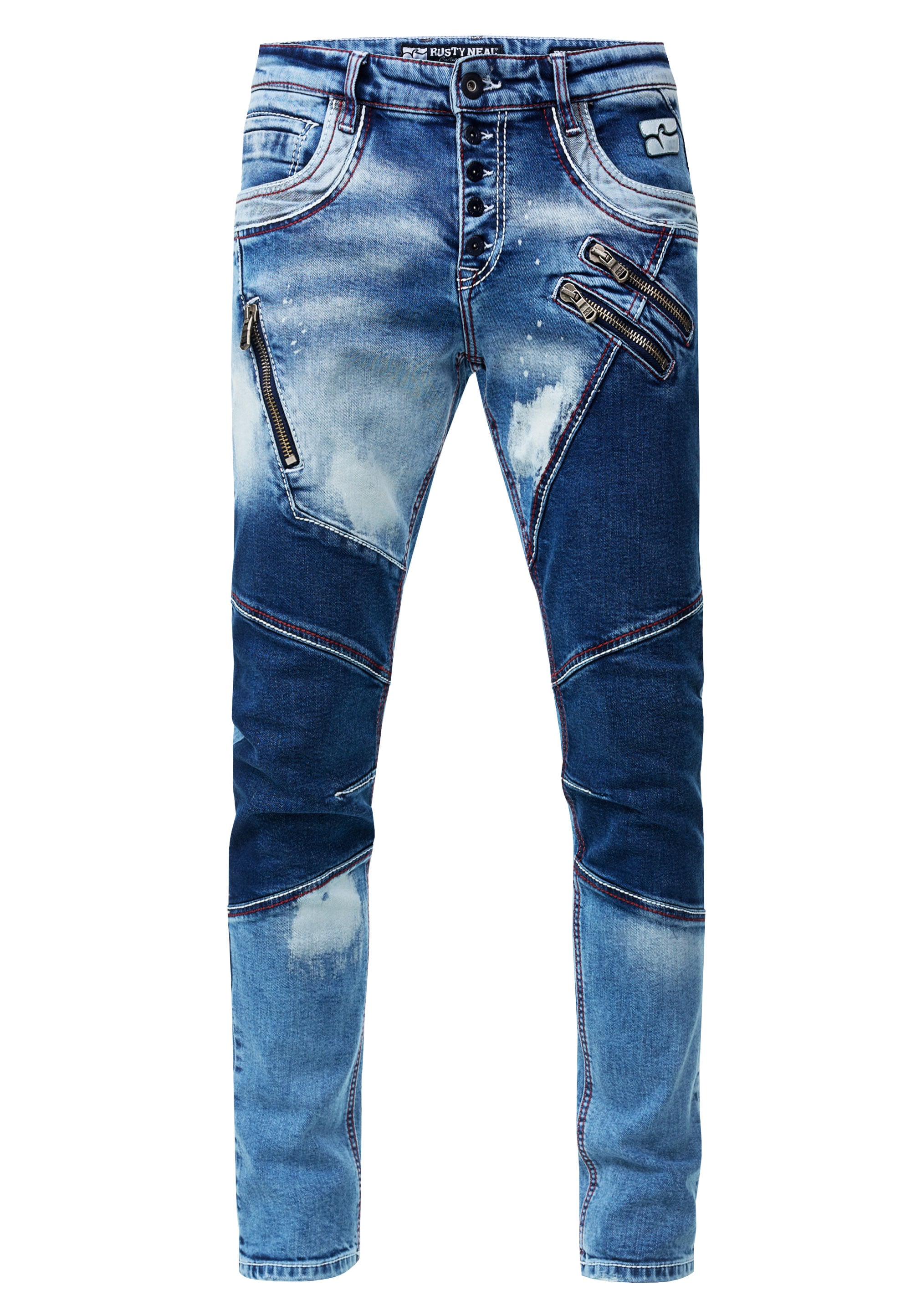 Rusty Neal Straight-Jeans »URUMA«, mit trendigen Zierelementen