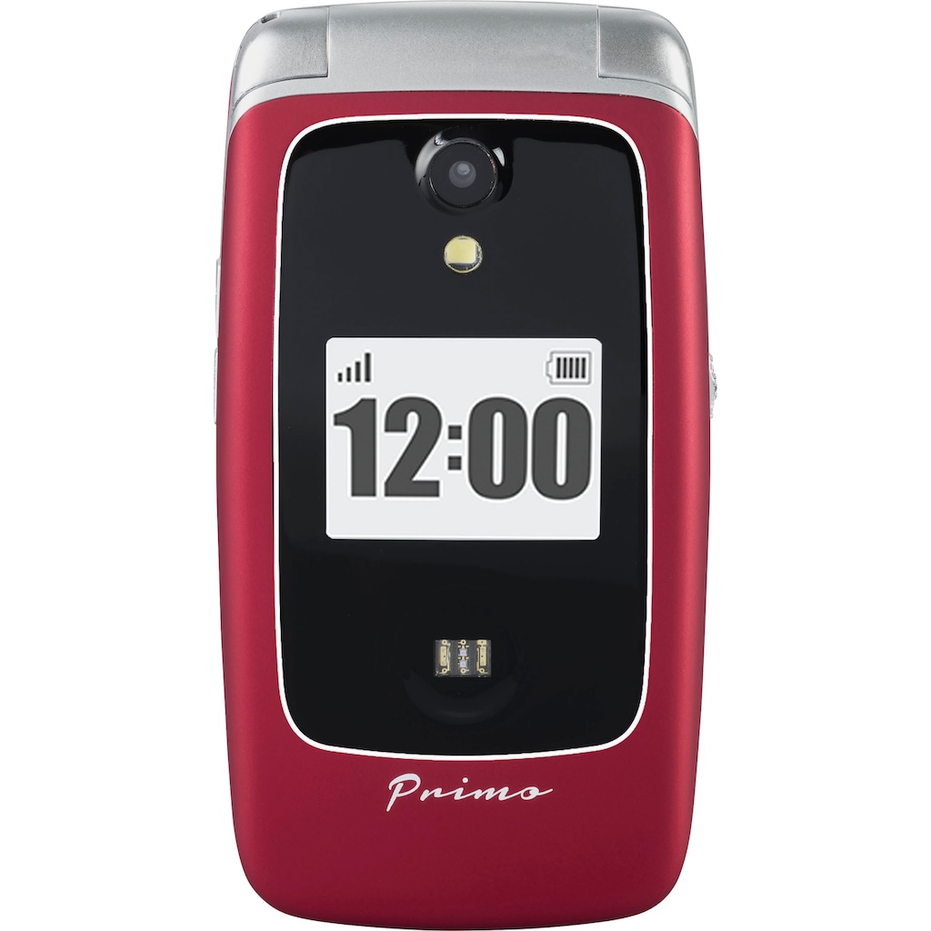 Primo Klapphandy »PRIMO 418«, rot, 7,11 cm/2,8 Zoll, 3 MP Kamera