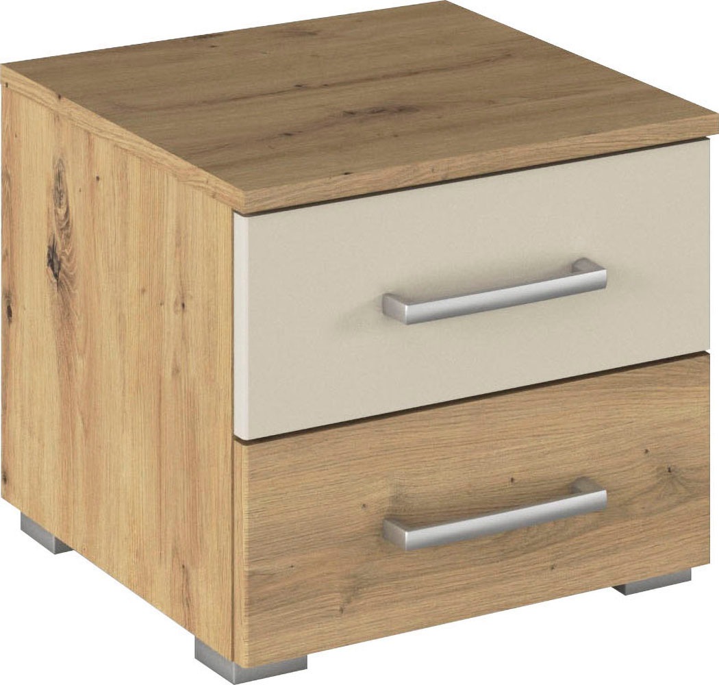 rauch Nachtkommode "Nachttisch Nachtkonsole Beistelltisch Kommode Sideboard BURANO", mit farblich abgesetzter Schublade 